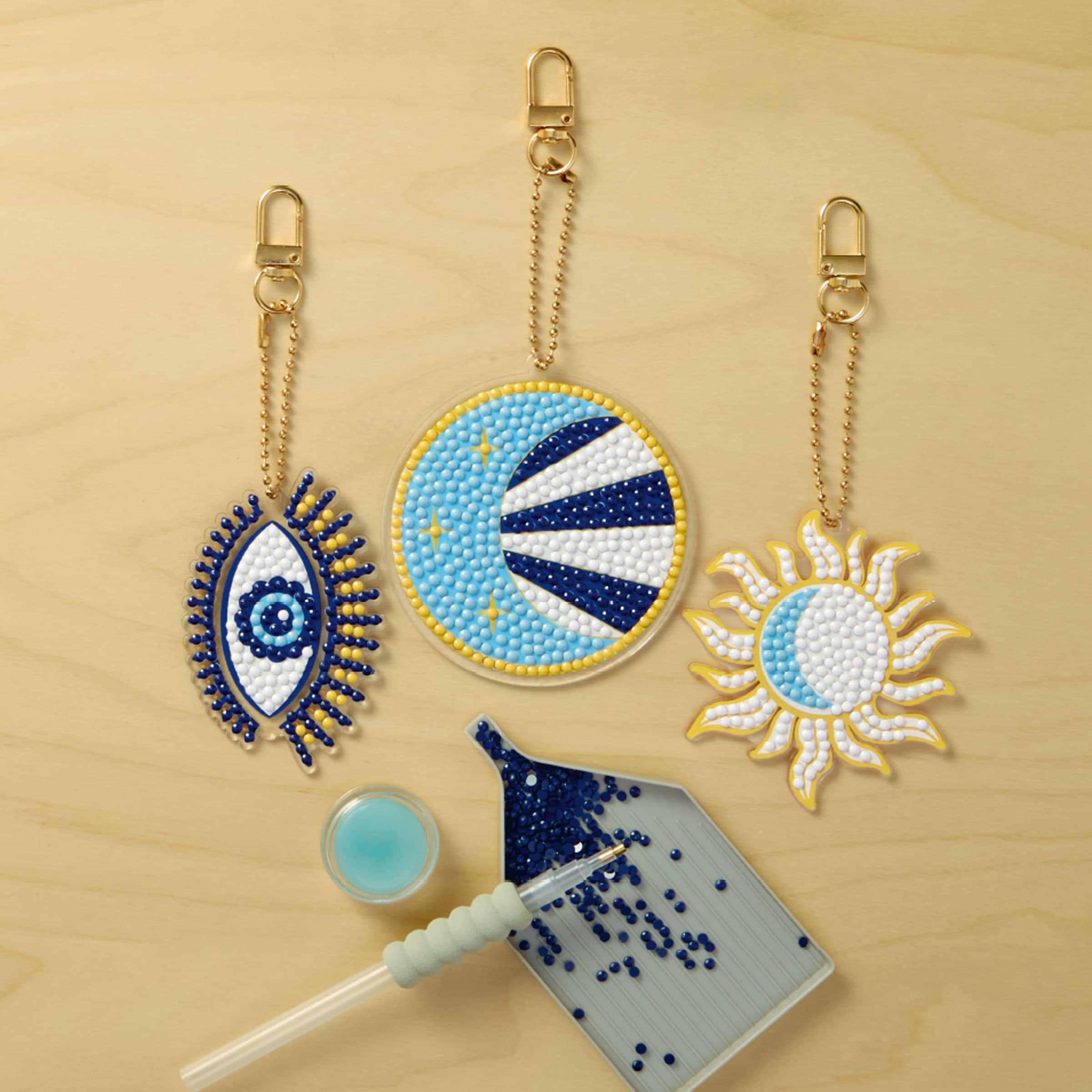 Celestial Diamond Art Keychain Kit by Make Market®