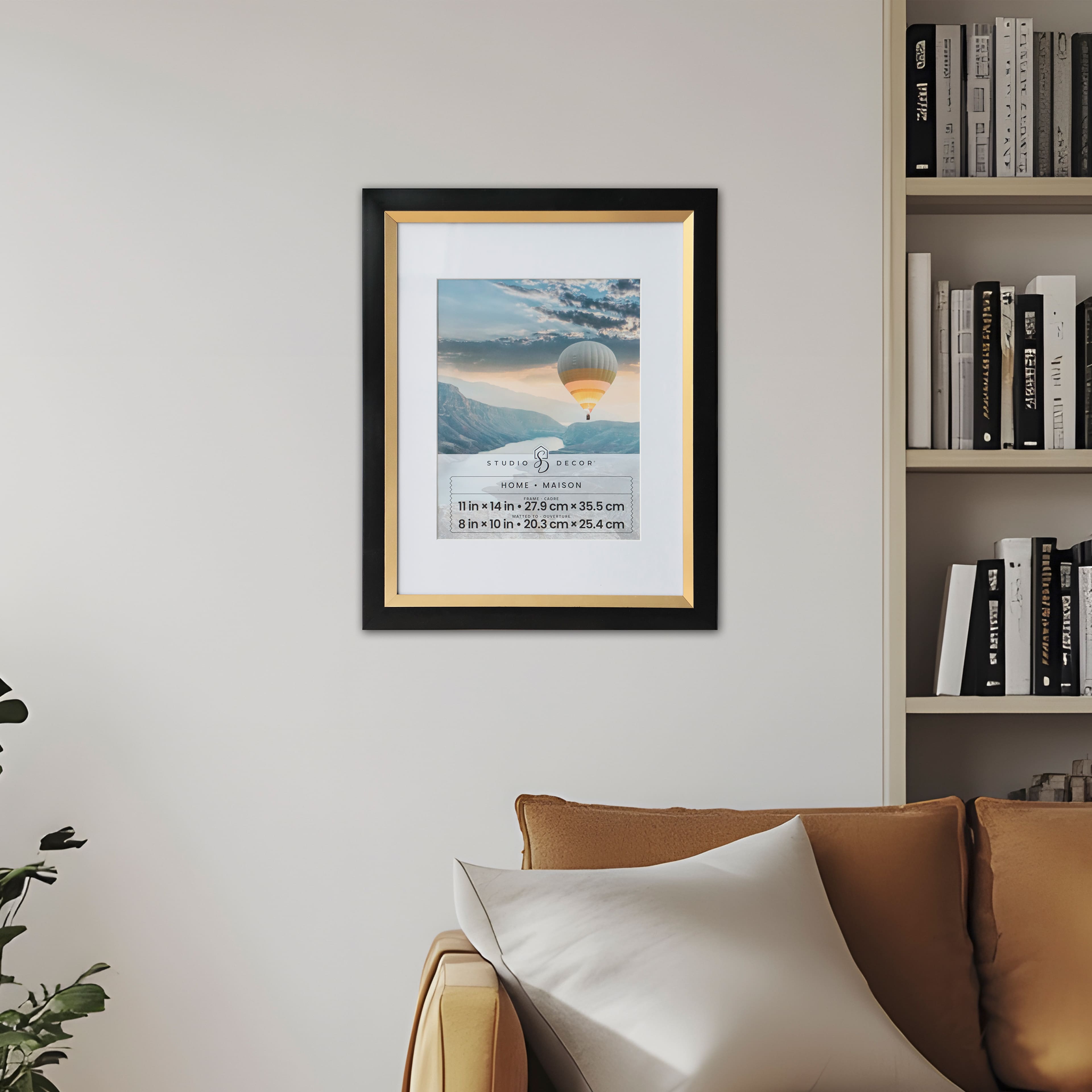 Home Black & Gold Frame with Mat by Studio Décor®