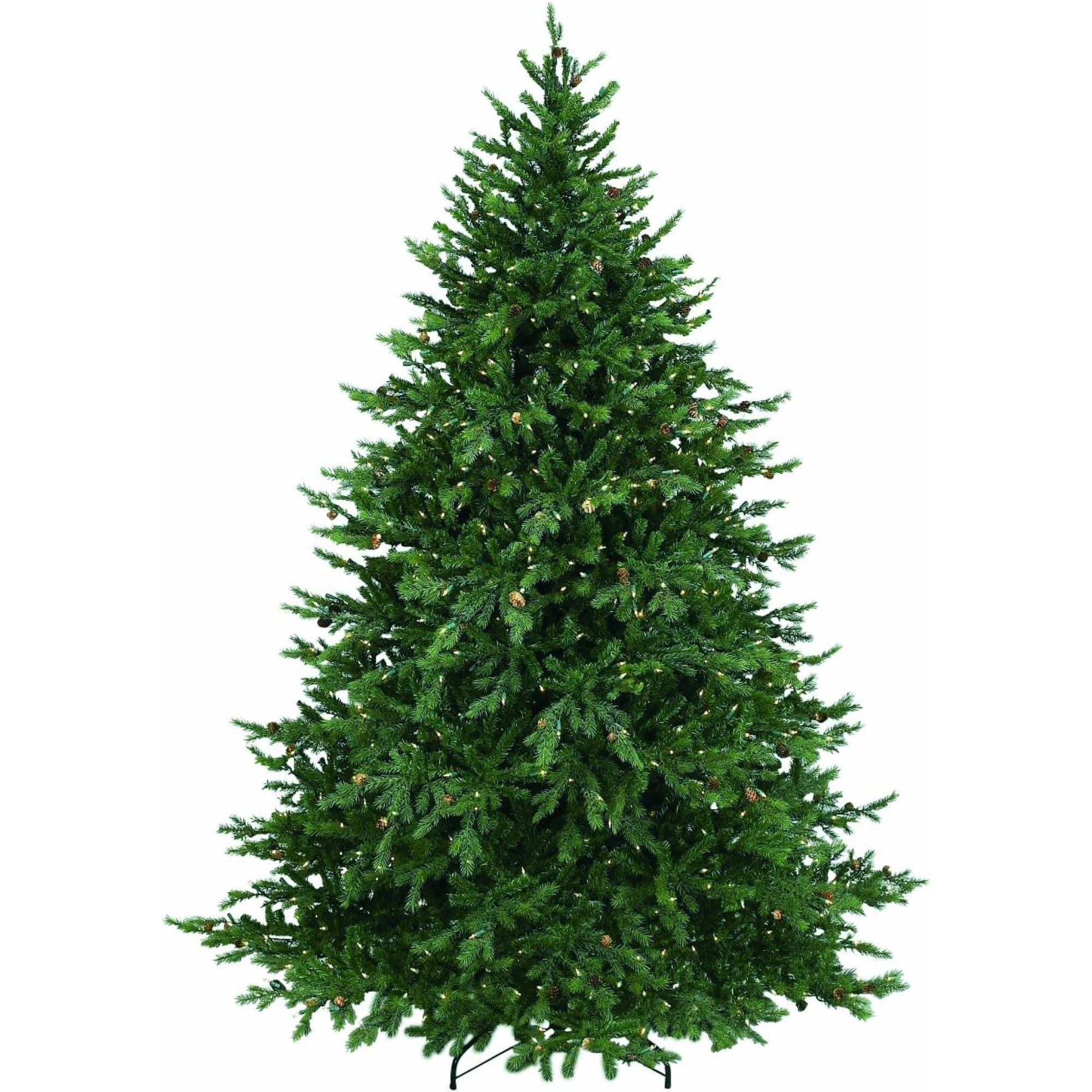 6.5Ft Pre-Lit Real Touch™️ Hunter Fir Artificial Christmas Tree, Clear Lights By Northlight in Green | 6.5 ft | Michaels®