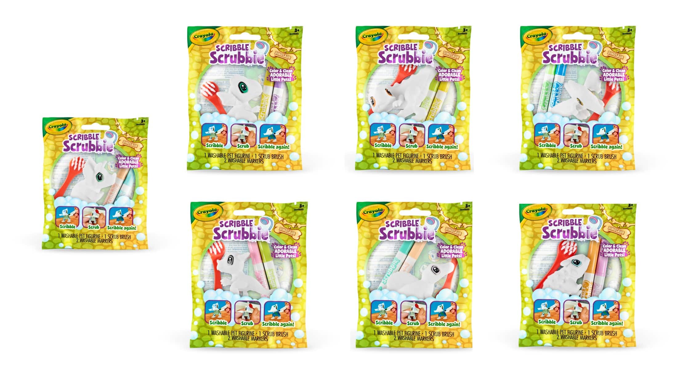 Crayola® Scribble Scrubbie® New Dinosaur Blind Pack