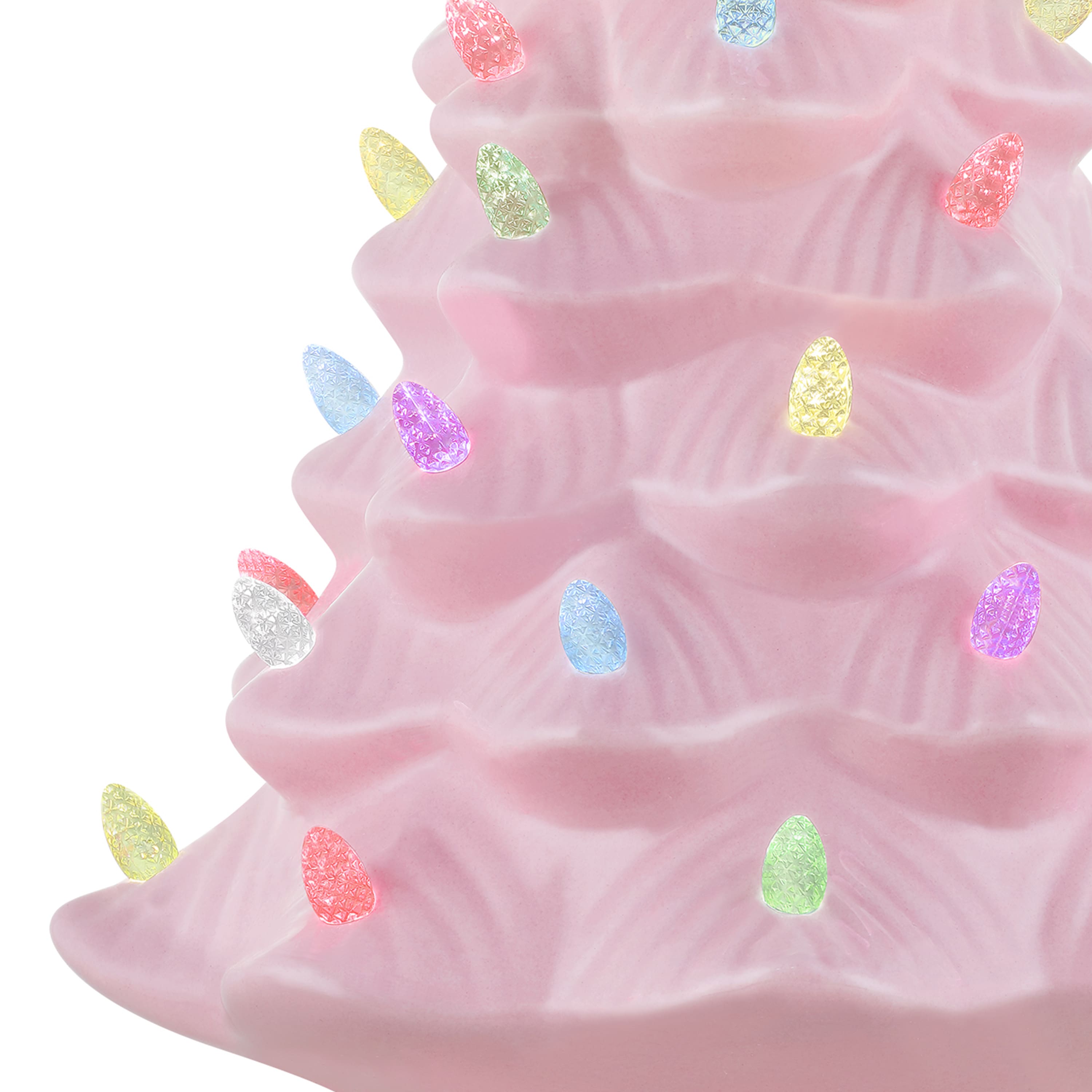 Mr. Cottontail Pink 13" Ceramic Easter Bunny Tree