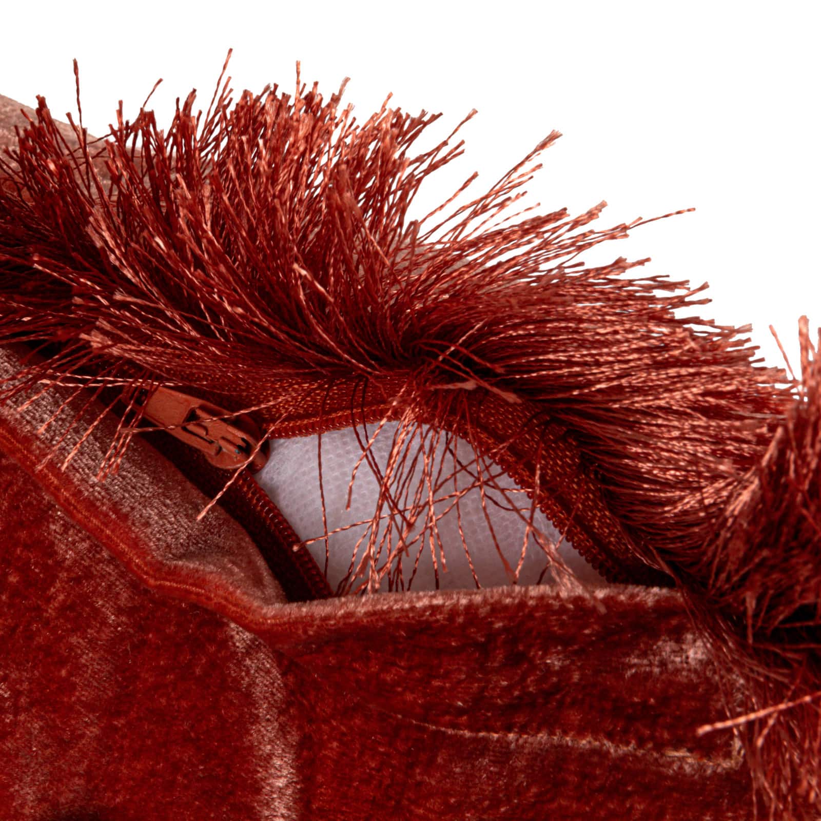 Hello Honey® 20" x 20" Clay Charm Eyelash Fringe Pillow