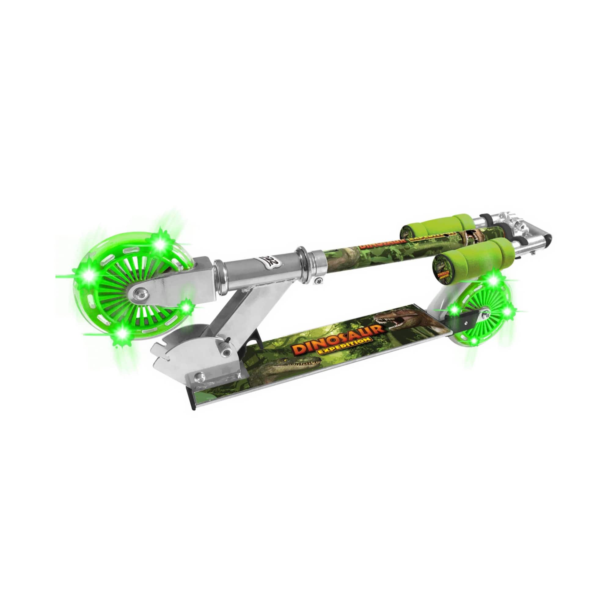 Dinosaur Folding Scooter With Flashing Wheels