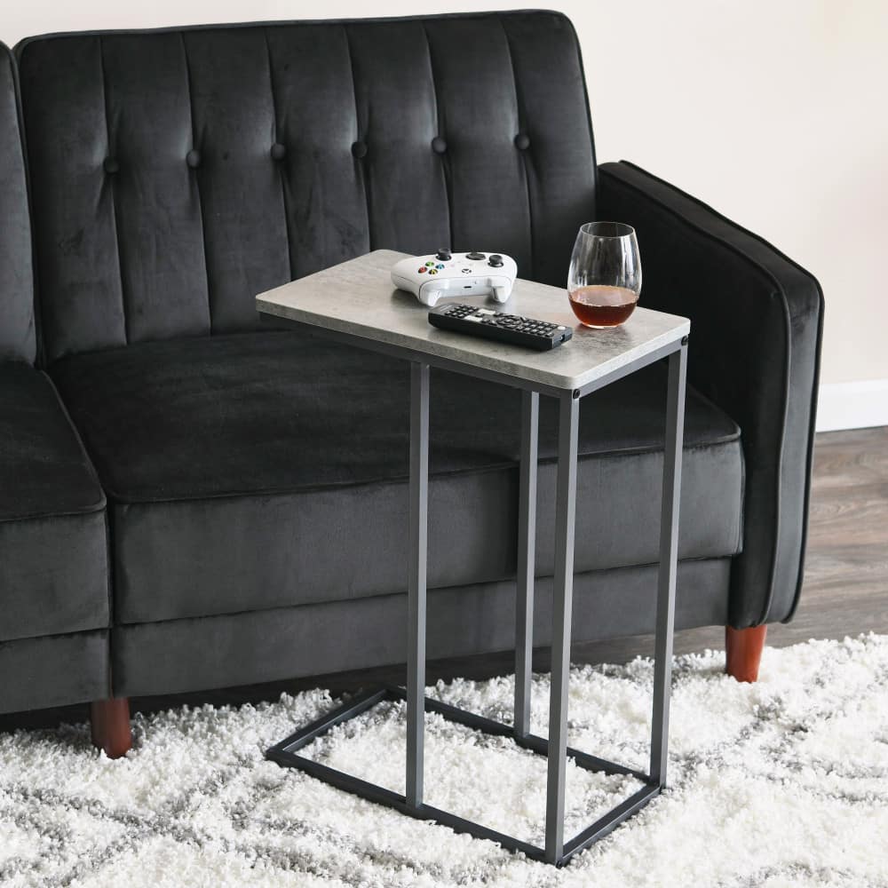 Household Essentials 25" Jamestown C-Shaped End Table