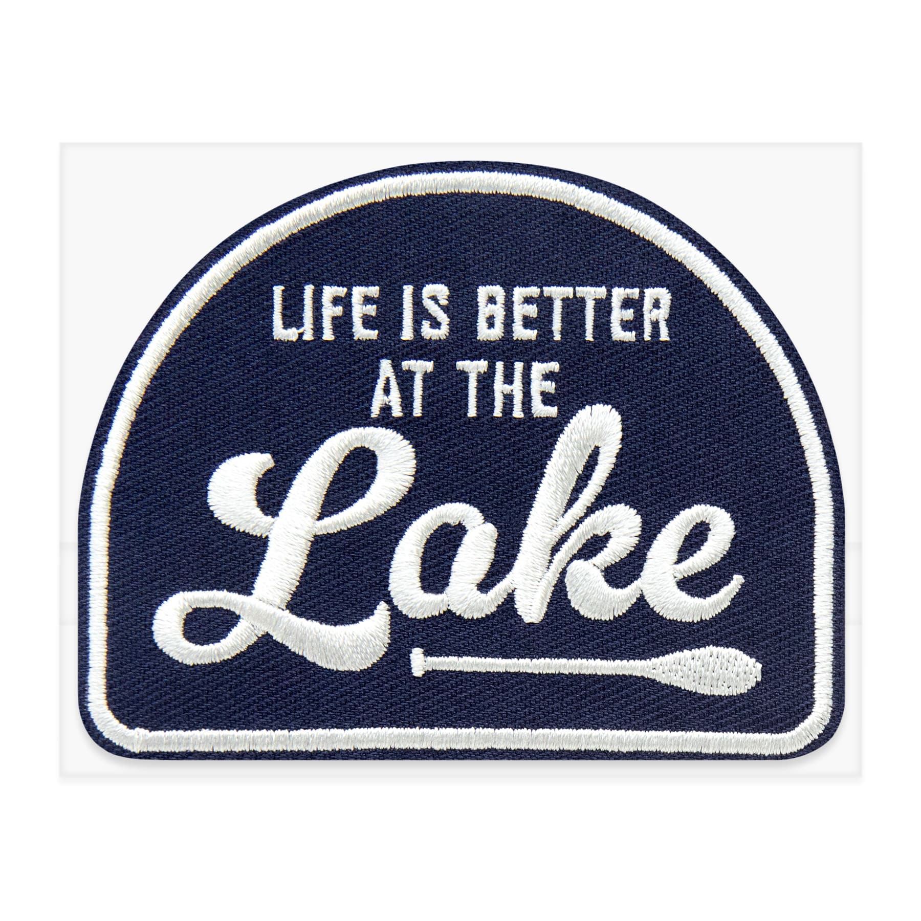 Life Is Better At The Lake Embroidered Iron-On & Adhesive Patch by Make Market®