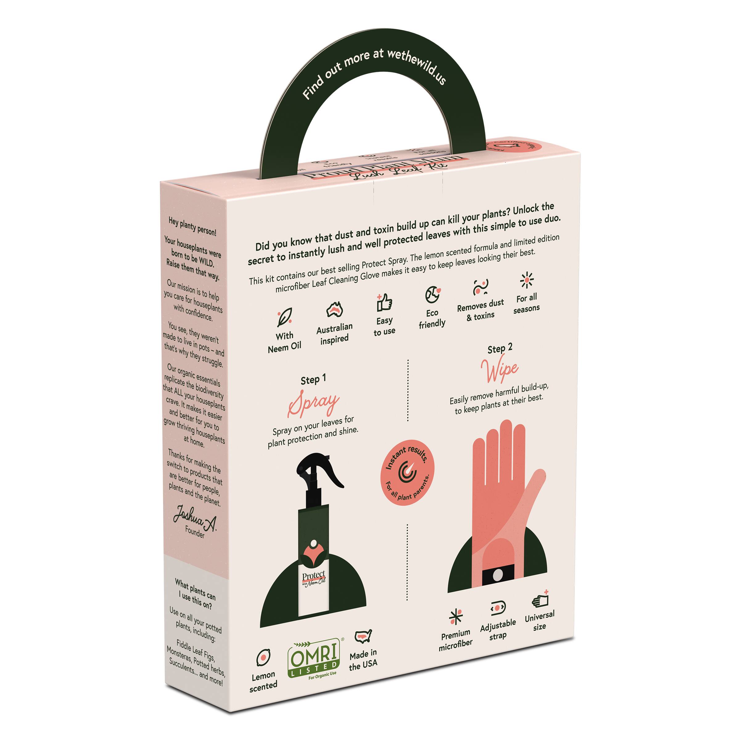 We The Wild™ Proud Plant Mum Leaf Care Kit