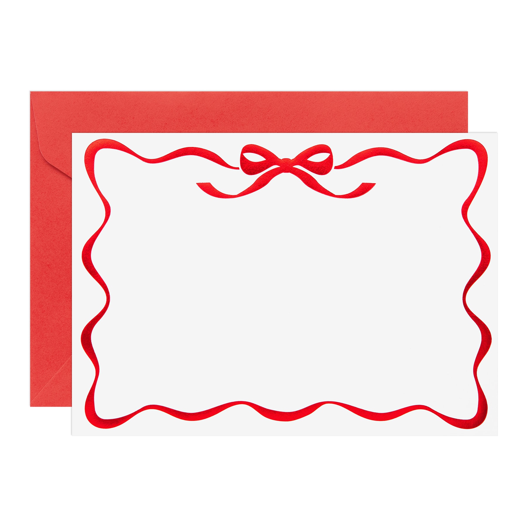 5" x 7" Red Bow Border Christmas Card & Envelope Sets, 24ct. by Recollections™