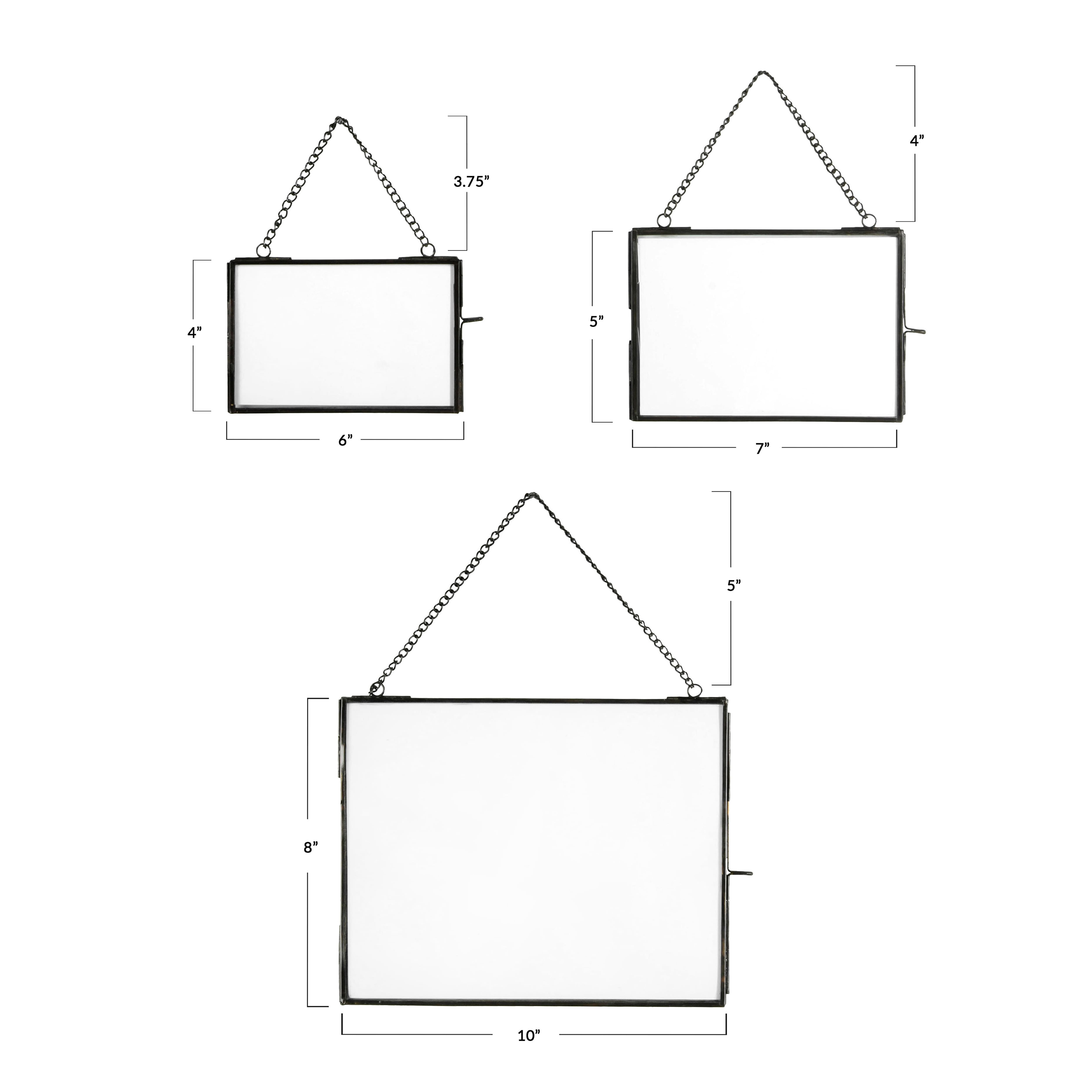 Hello Honey® 3 Pack Black Metal Hanging Photo Frame