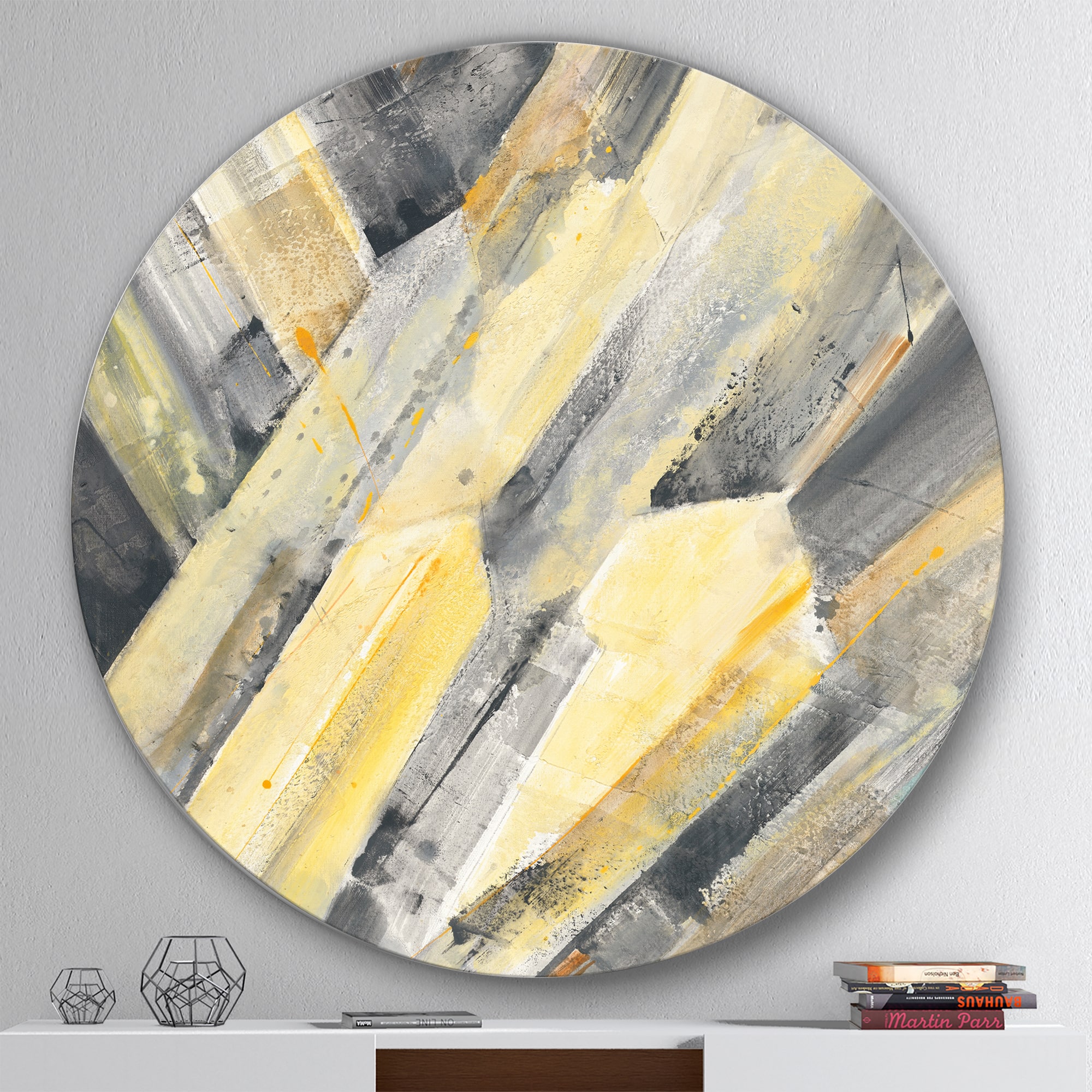 Designart - Geometric Beige Glacier