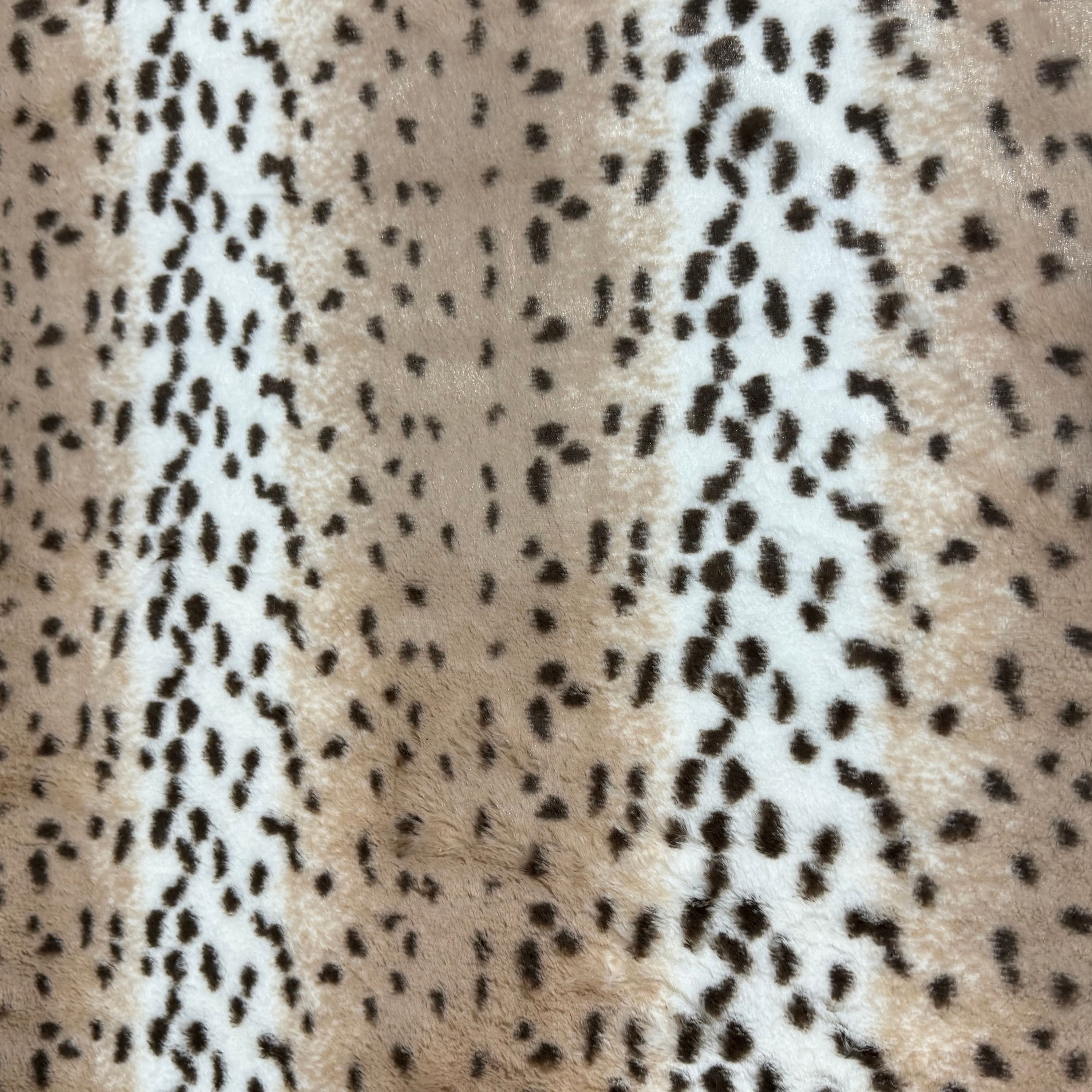 Feldman Aspen Snow Leopard Safari Faux Fur Fabric