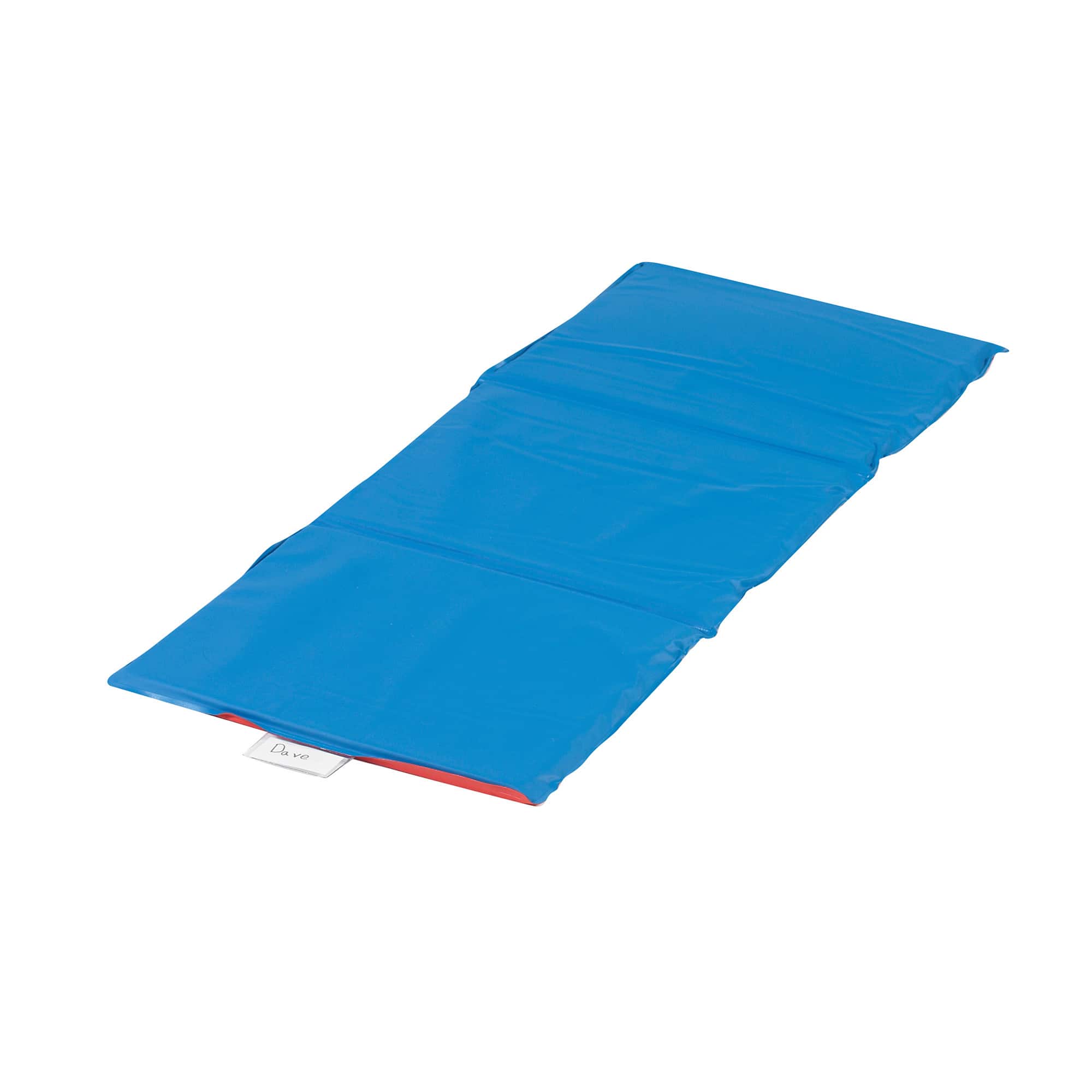 Children's Factory Red & Blue 3 Section Economy Folding Rest Nap Mat Set