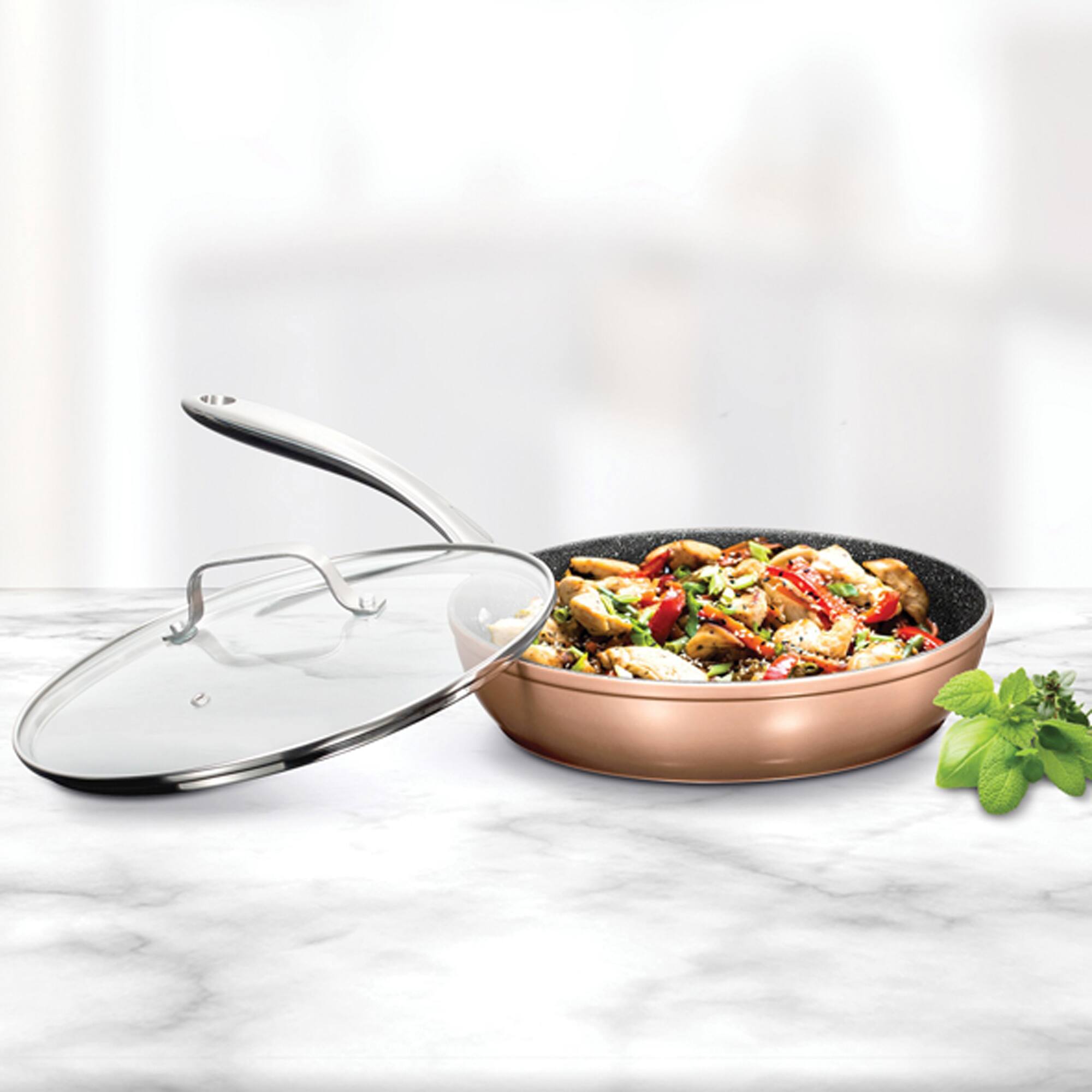 THE ROCK by Starfrit 10-Piece Copper Cookware Set