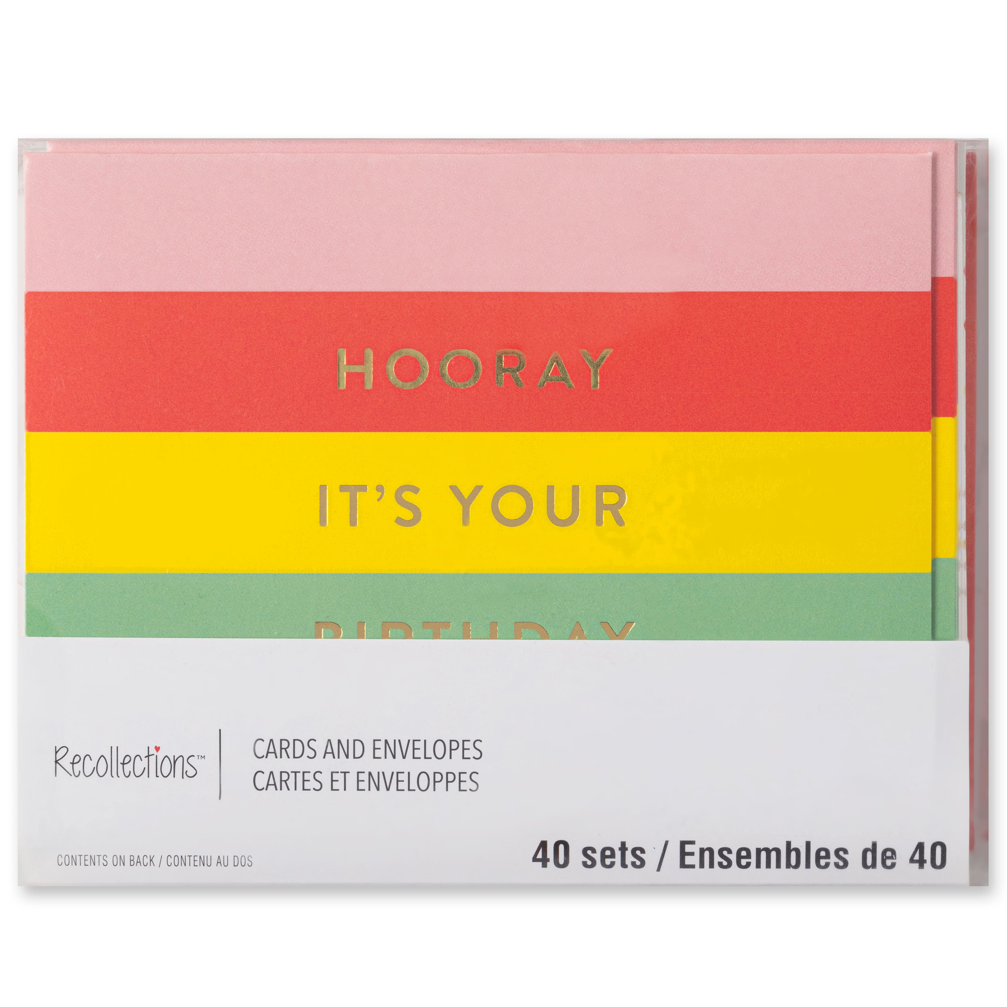 Rainbow Happy Birthday Cards & Envelopes by Recollections™, 4.25" x 5.5"