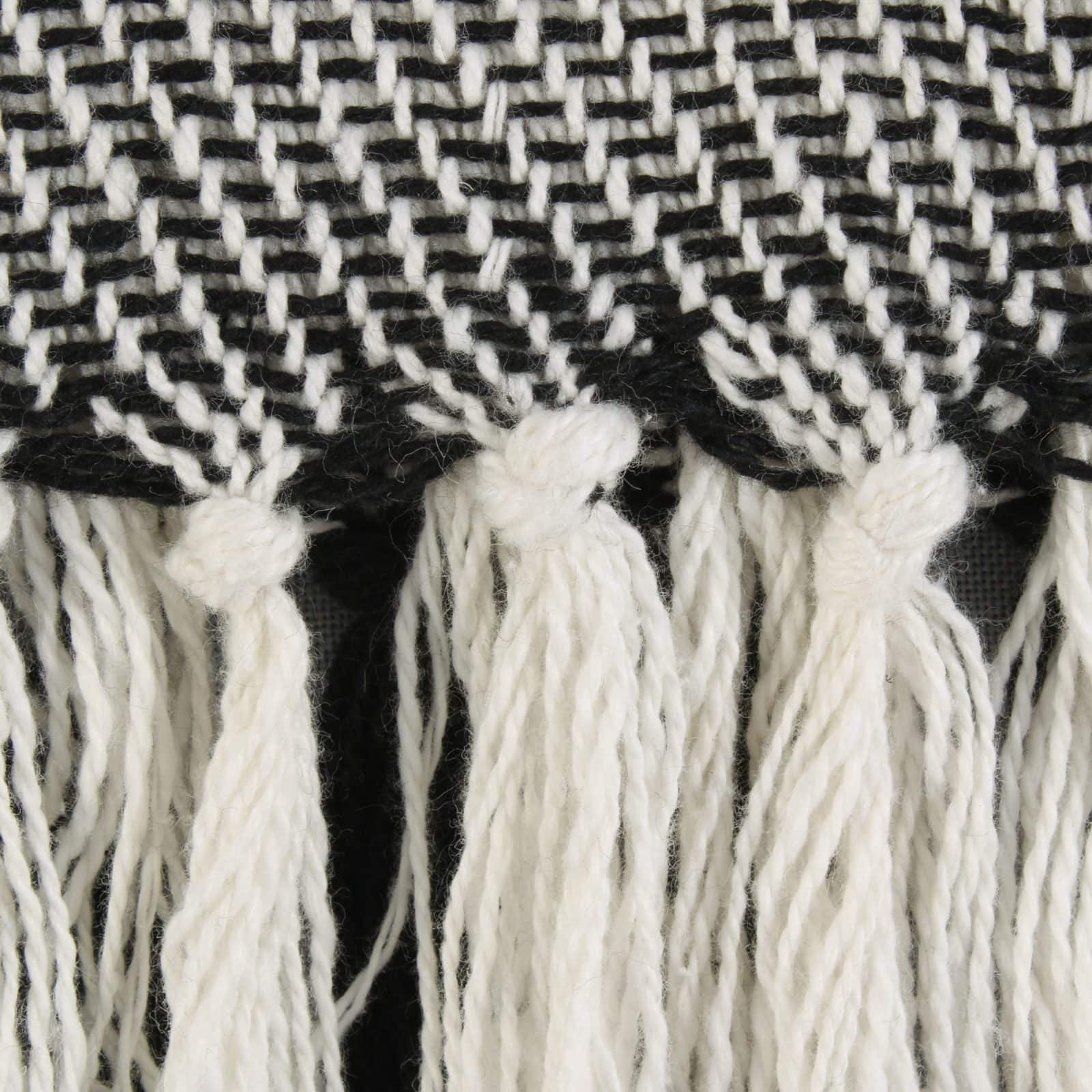 DII® Black Four Square Woven Throw