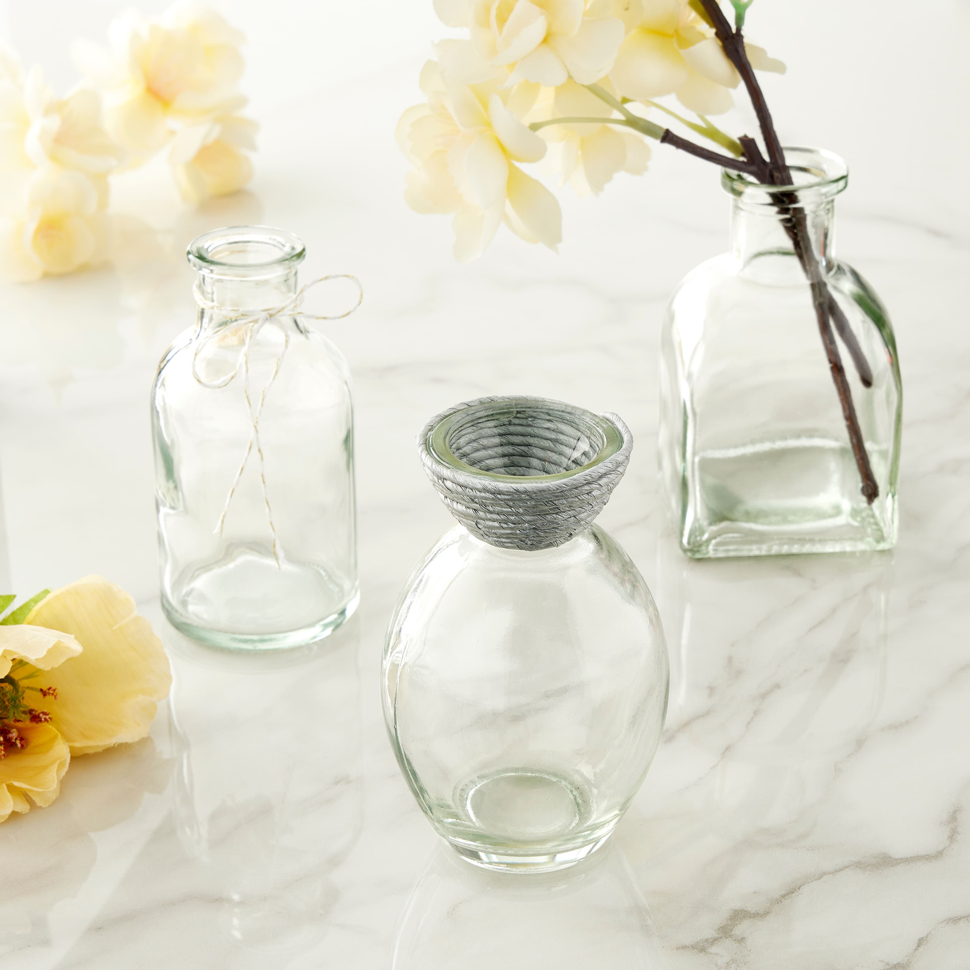 6 Packs: 12 ct. (72 total) Mixed Wedding Favor Glass Vases by Celebrate It™