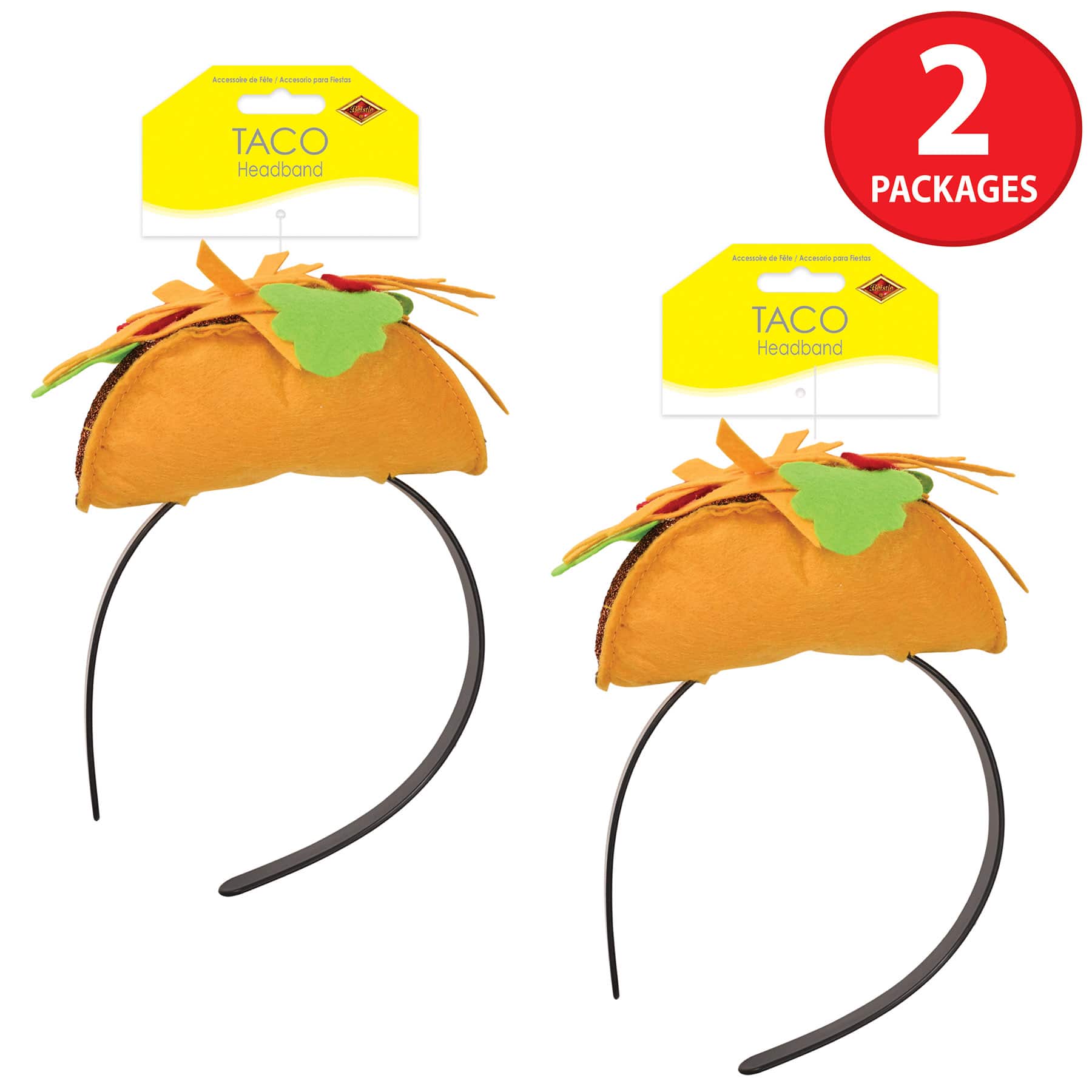 Beistle Adult Taco Headbands, 2ct.