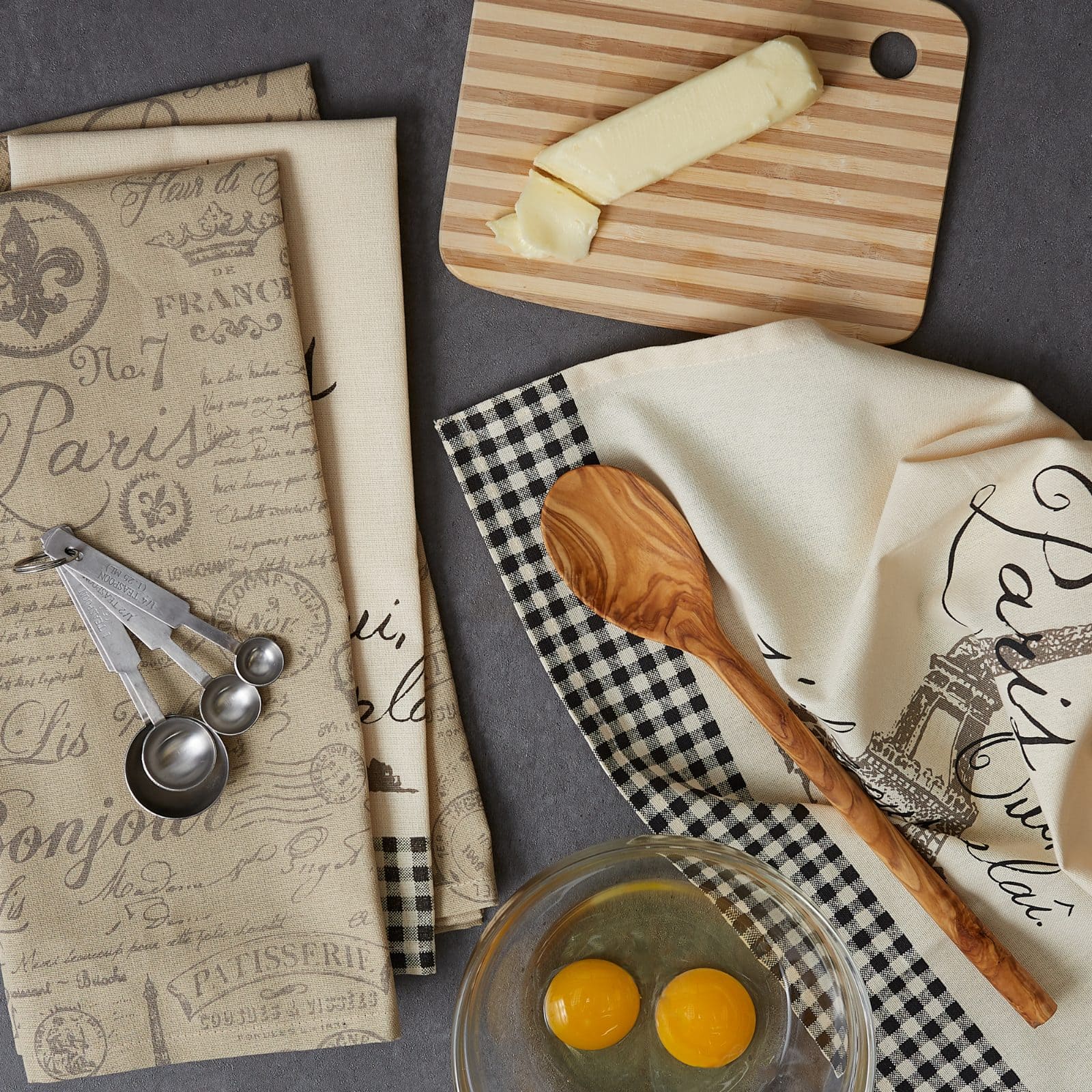 DII® Assorted Paris Print Dishtowel Set