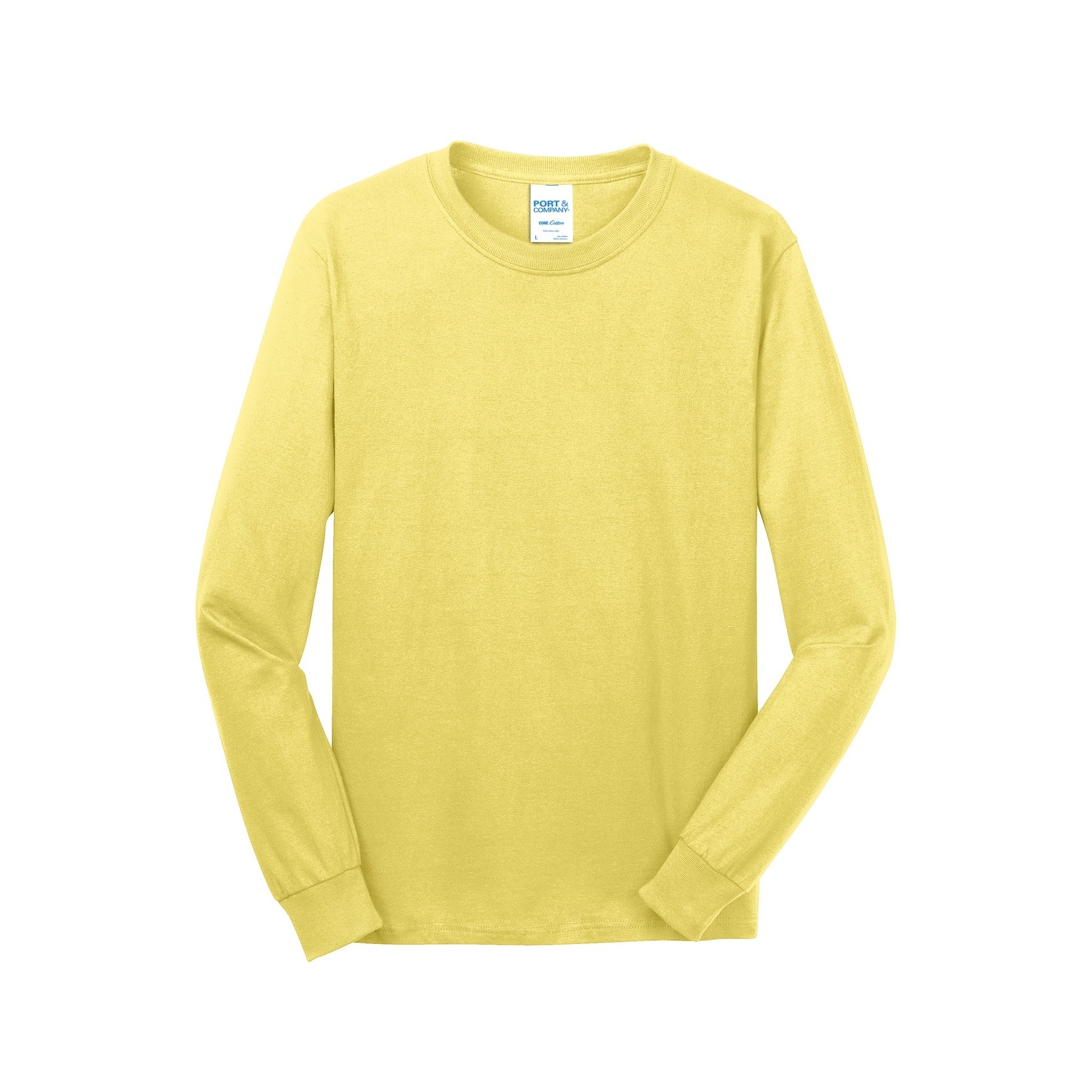 Port & Company® Long Sleeve Adult Core Cotton T-Shirt