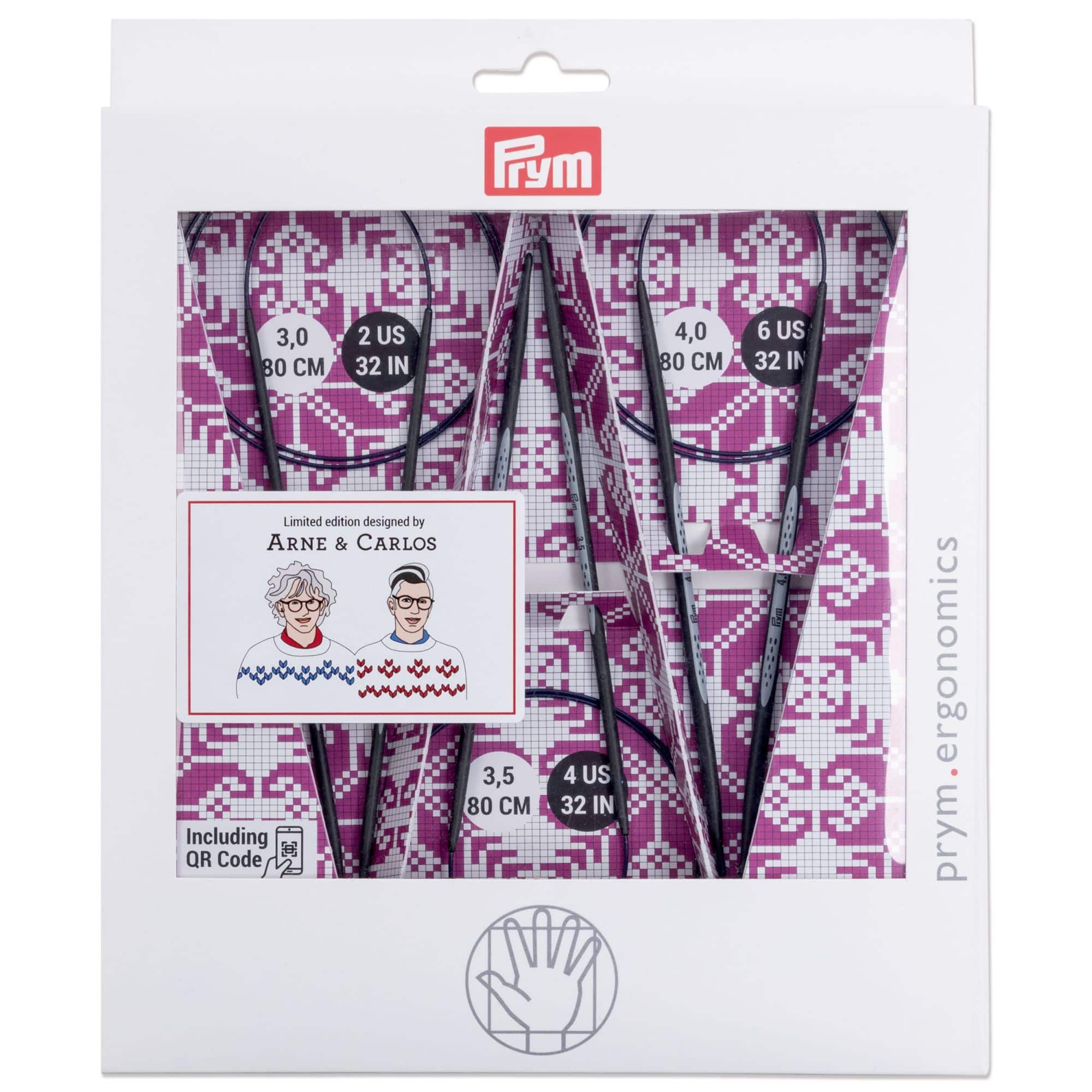 Prym® 32" Limited Edition Arne & Carlos Carbon Circular Knitting Needles Set