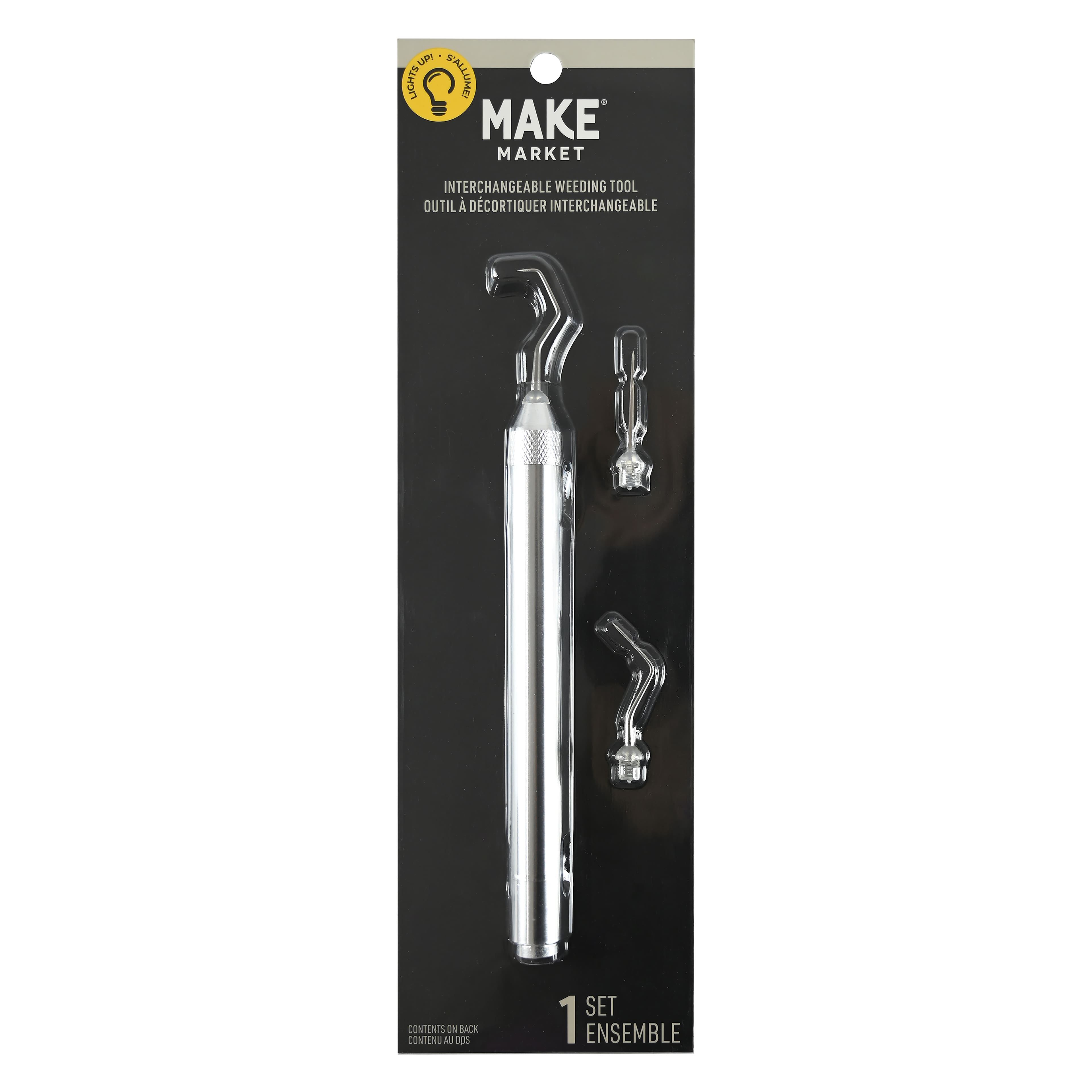 Interchangeable Weeding Tool Set with LED Light by Make Market®