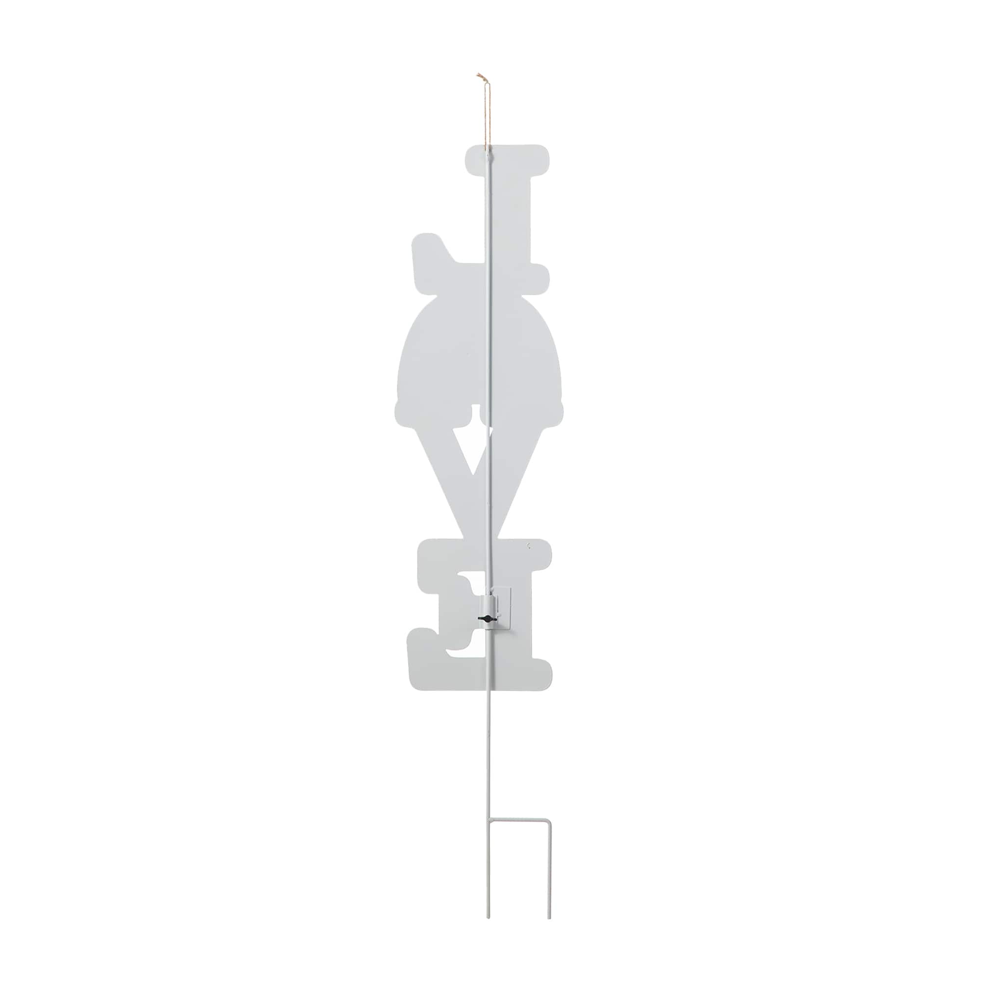 Glitzhome® 36" Valentine's Metal Rainbow "LOVE" Yard Stake