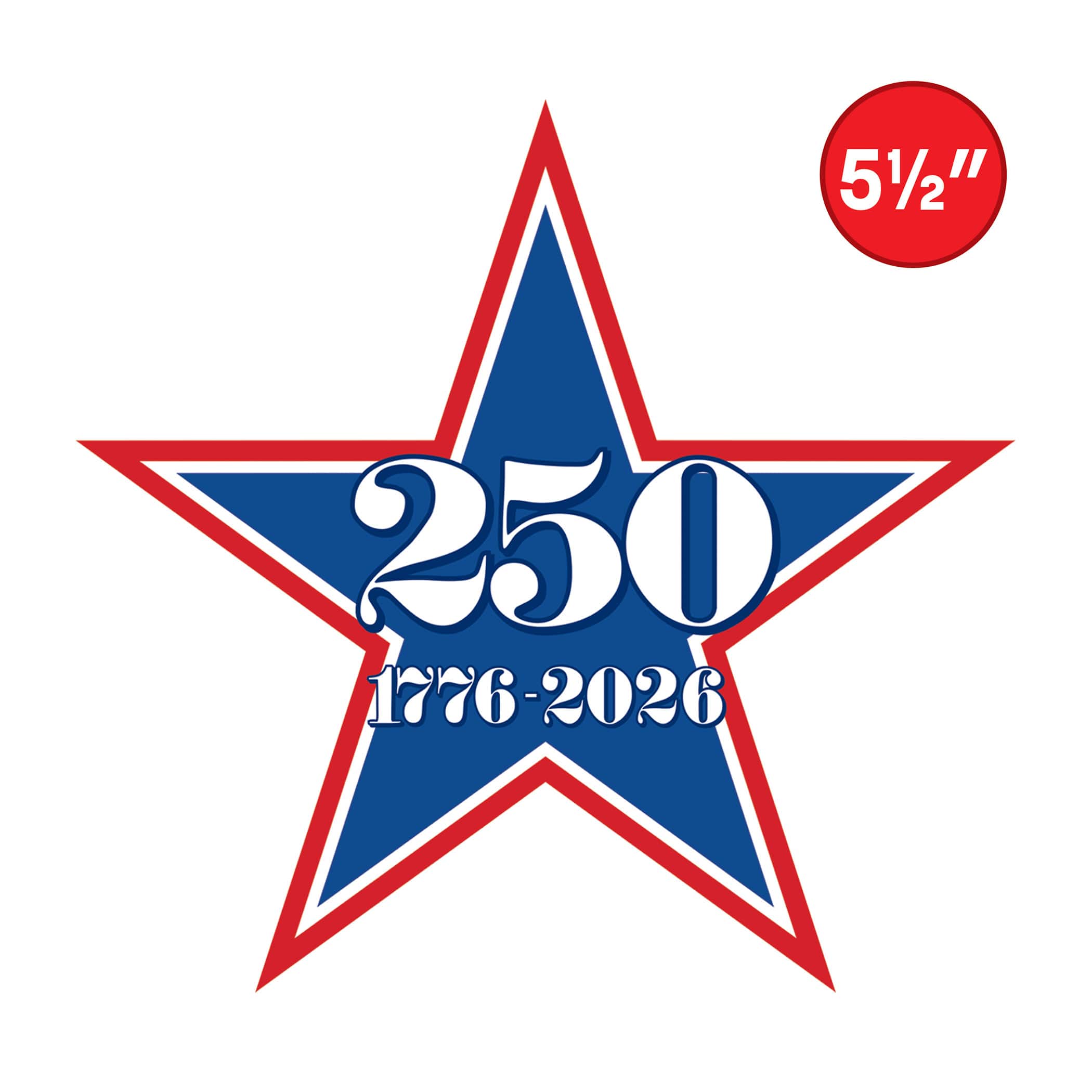 Beistle 5.5" Semiquincentennial Mini Star Cutout Packs, 3ct.