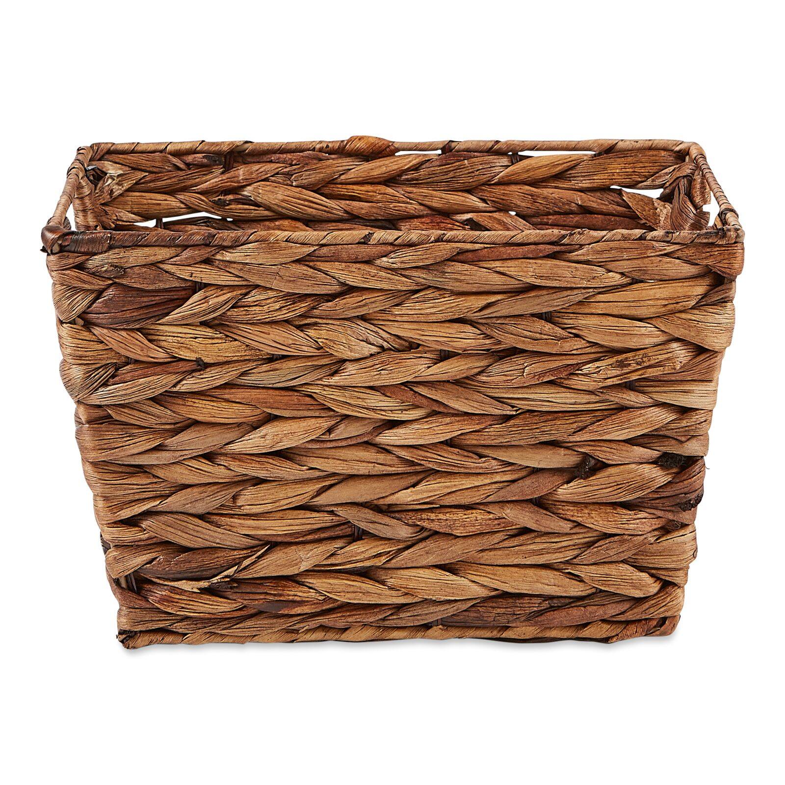 DII® Dark Brown Water Hyacinth Basket Set