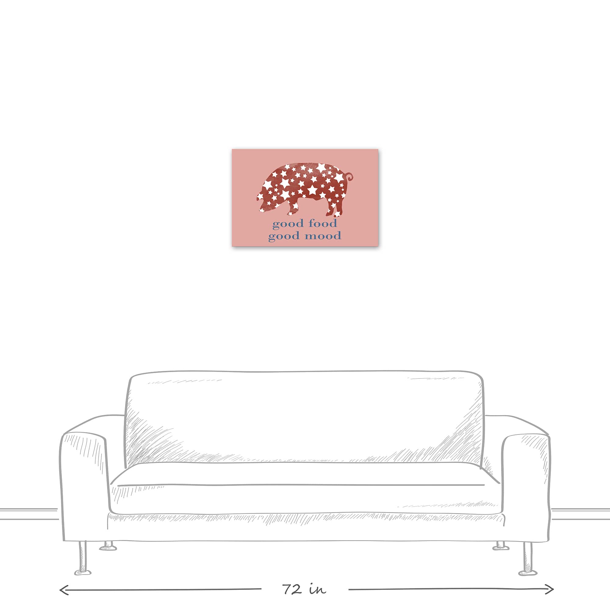 Good Mood Good Food Canvas Wall Art