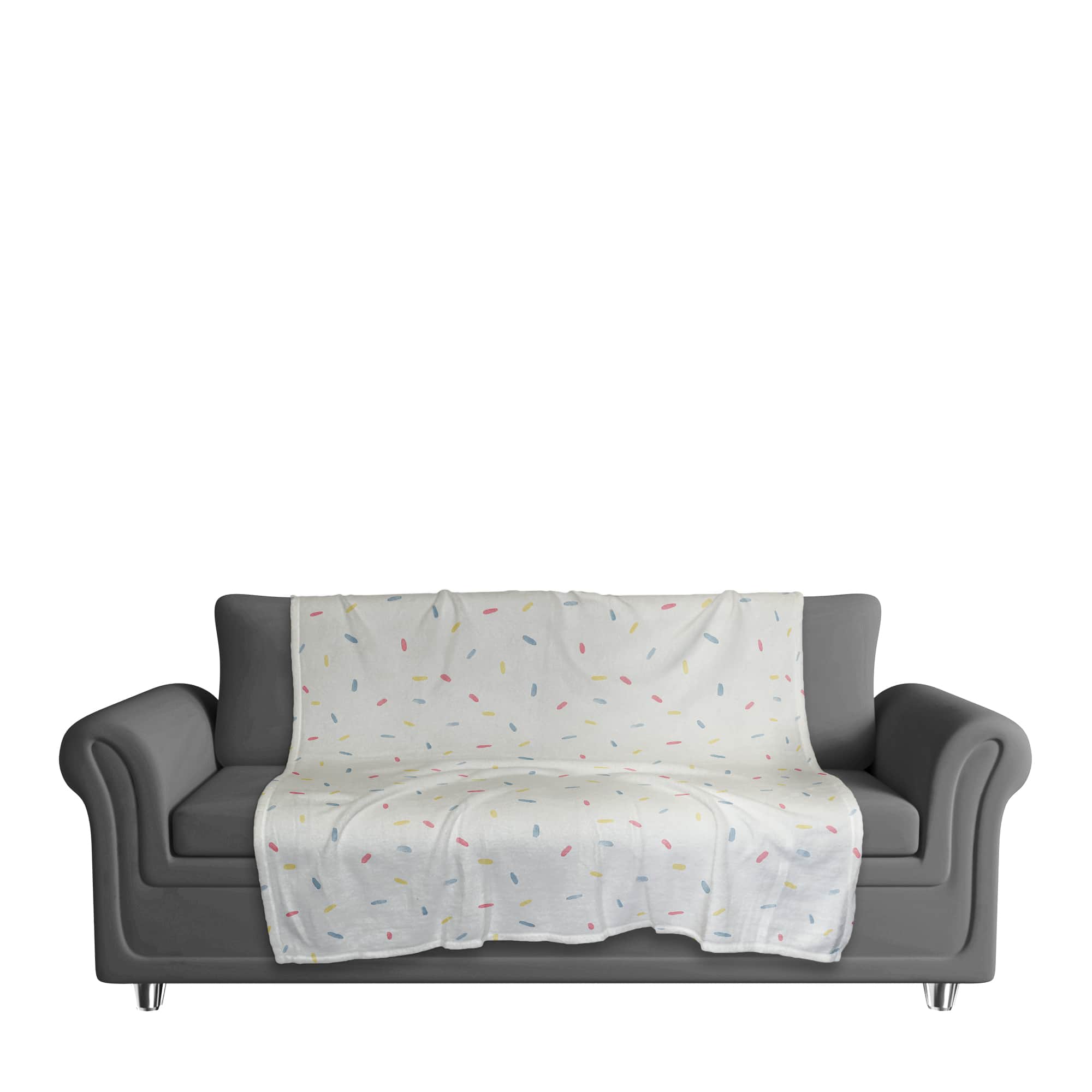 Sprinkle Pattern 50" x 60" Coral Fleece Blanket