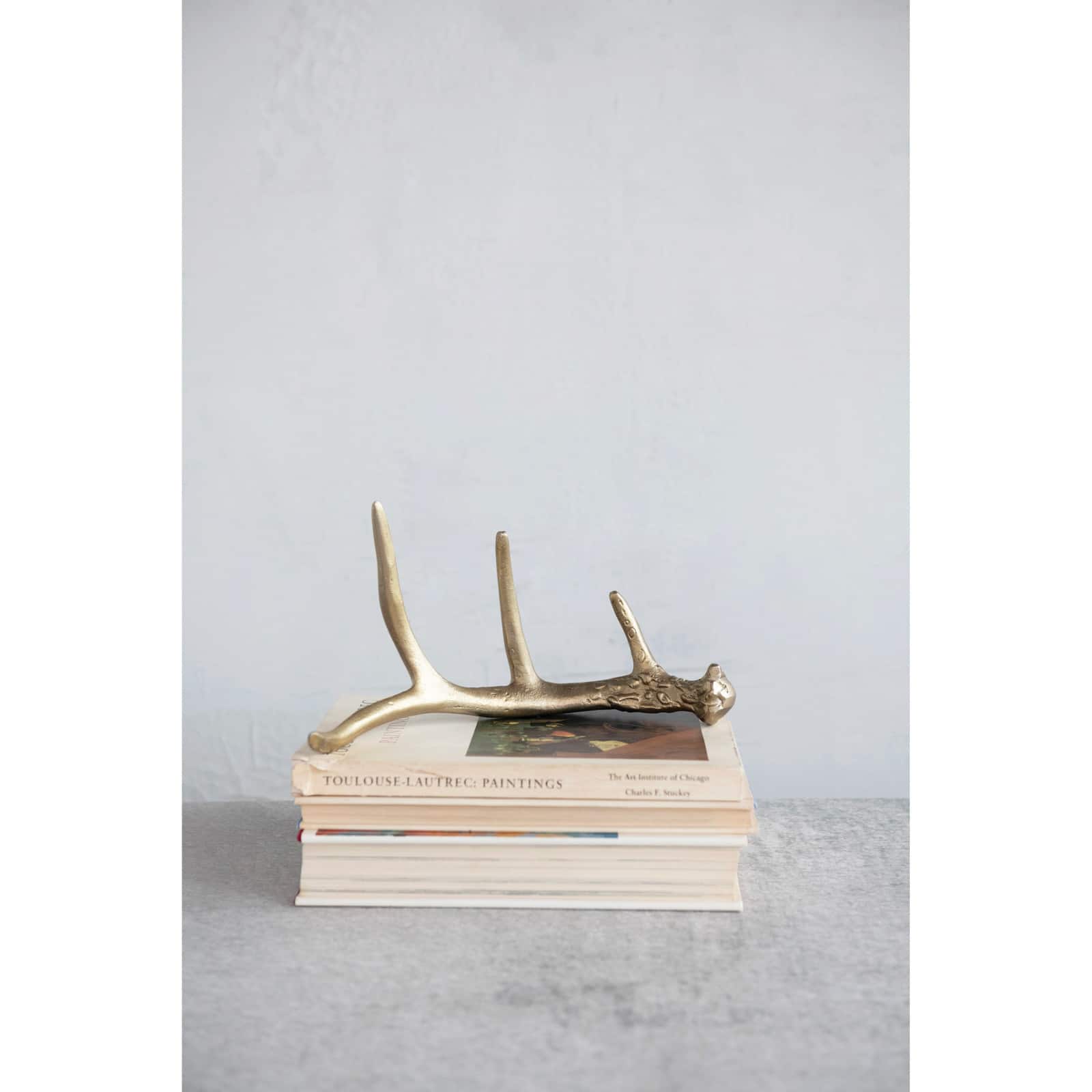 Hello Honey® 16" Gold Finish Aluminum Antler Décor
