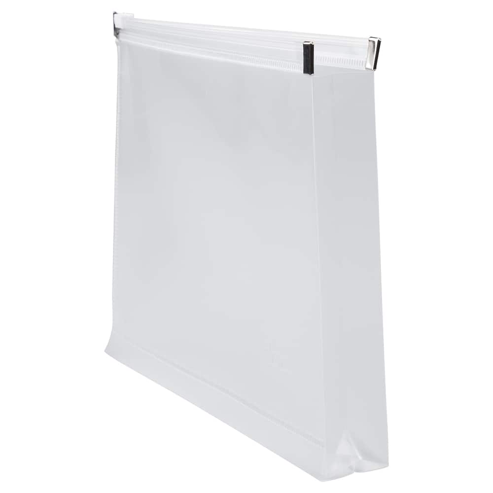JAM Paper 4.5" x 6.5" Clear Plastic Zip Closure Envelopes, 12ct.