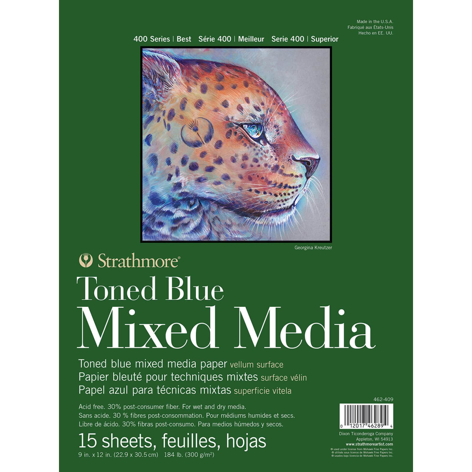 Strathmore® 400 Series Recycled Toned Blue Mixed Media Paper Pad