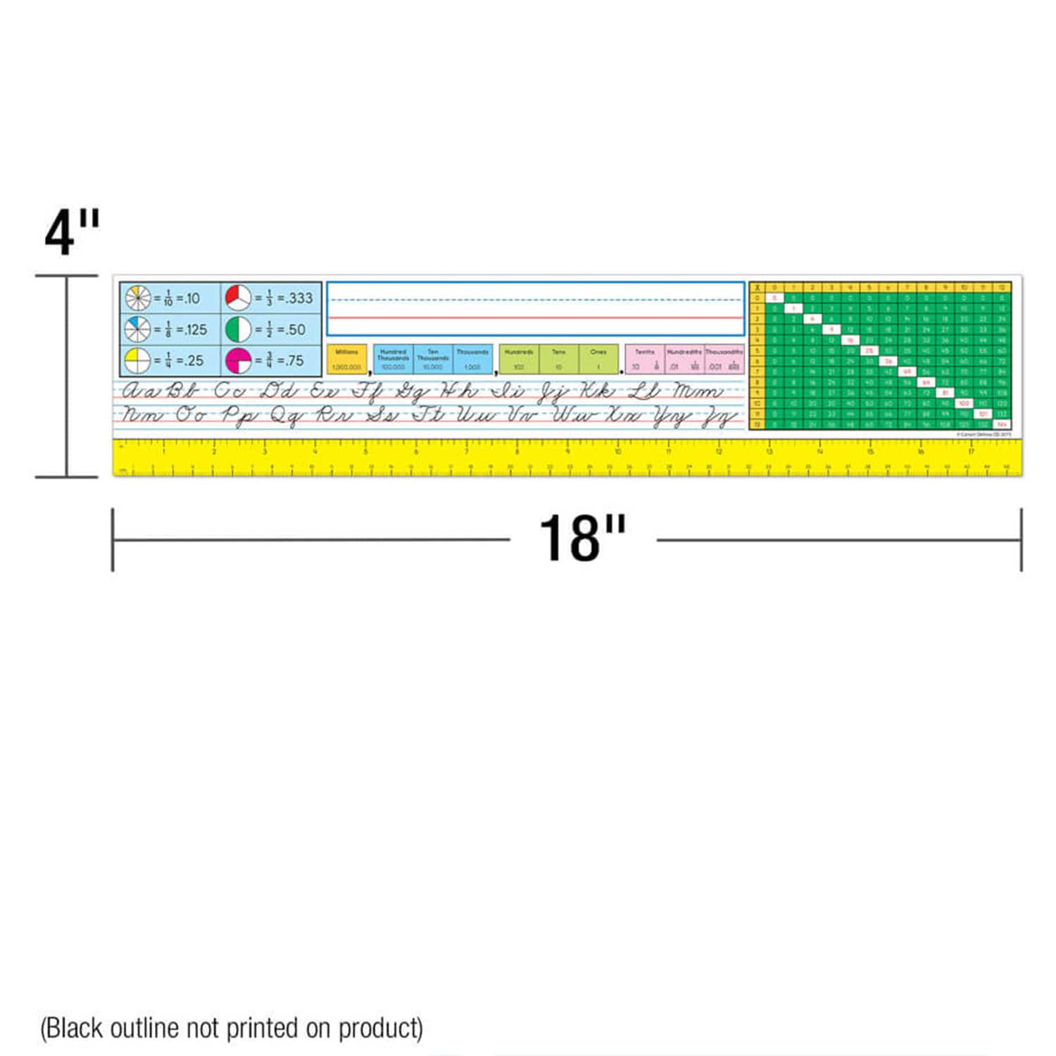 Carson Dellosa® Education Grade 2-5 Traditional Cursive Nameplates, 3 Packs of 36