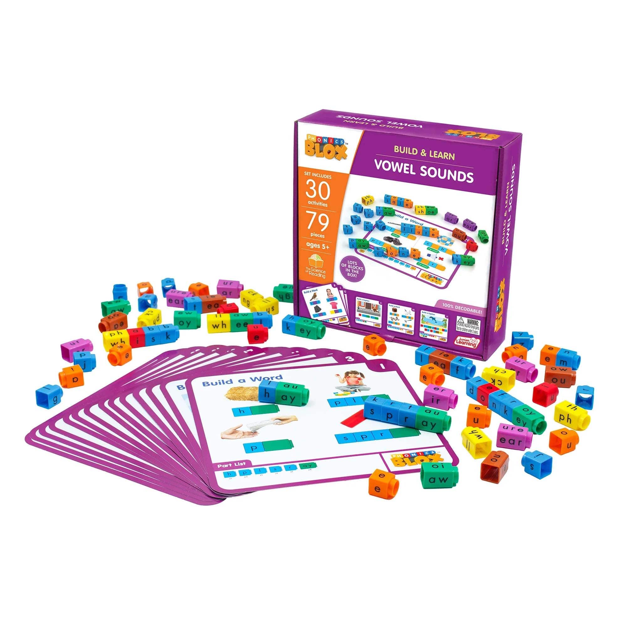 Junior Learning® Vowel Sounds Phase 5 Rainbow Phonics Set