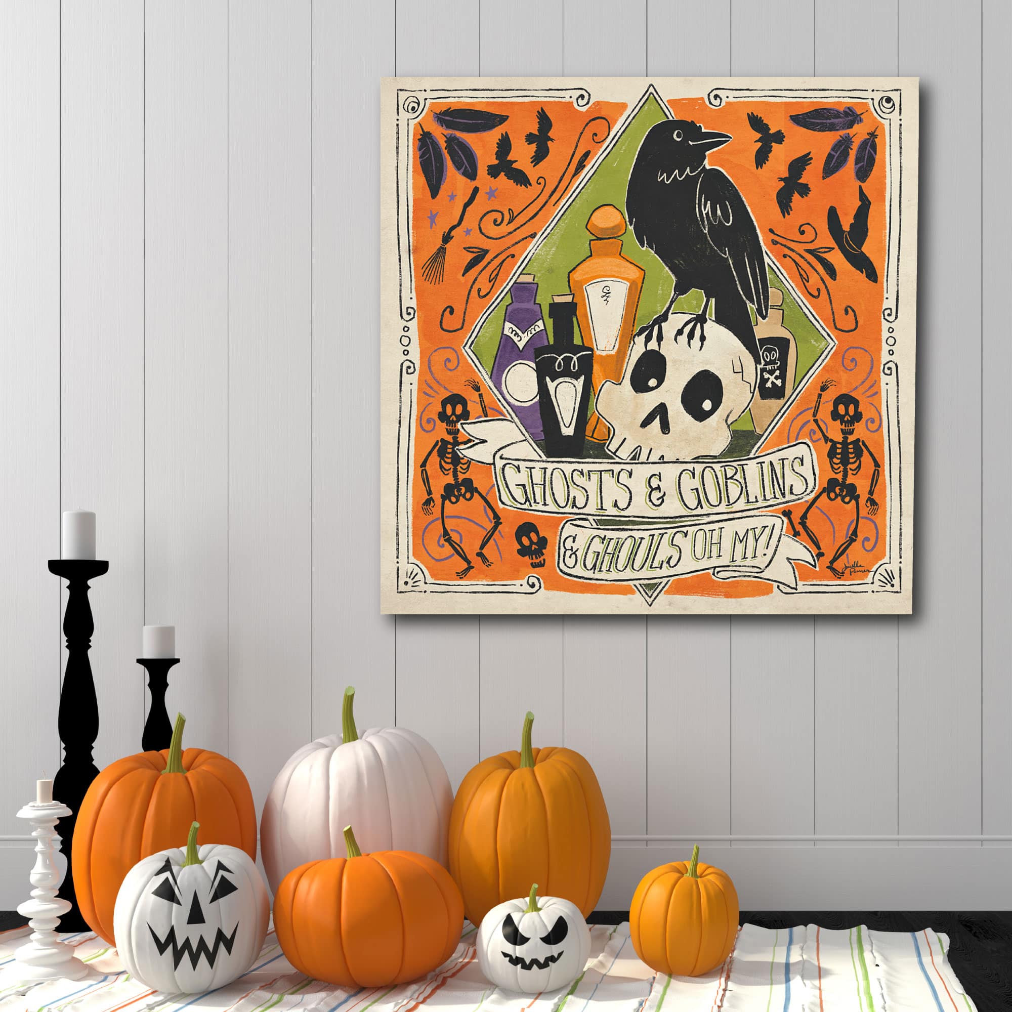 Courtside Market® Stay Creepy IV Gallery-Wrapped Canvas Wall Art