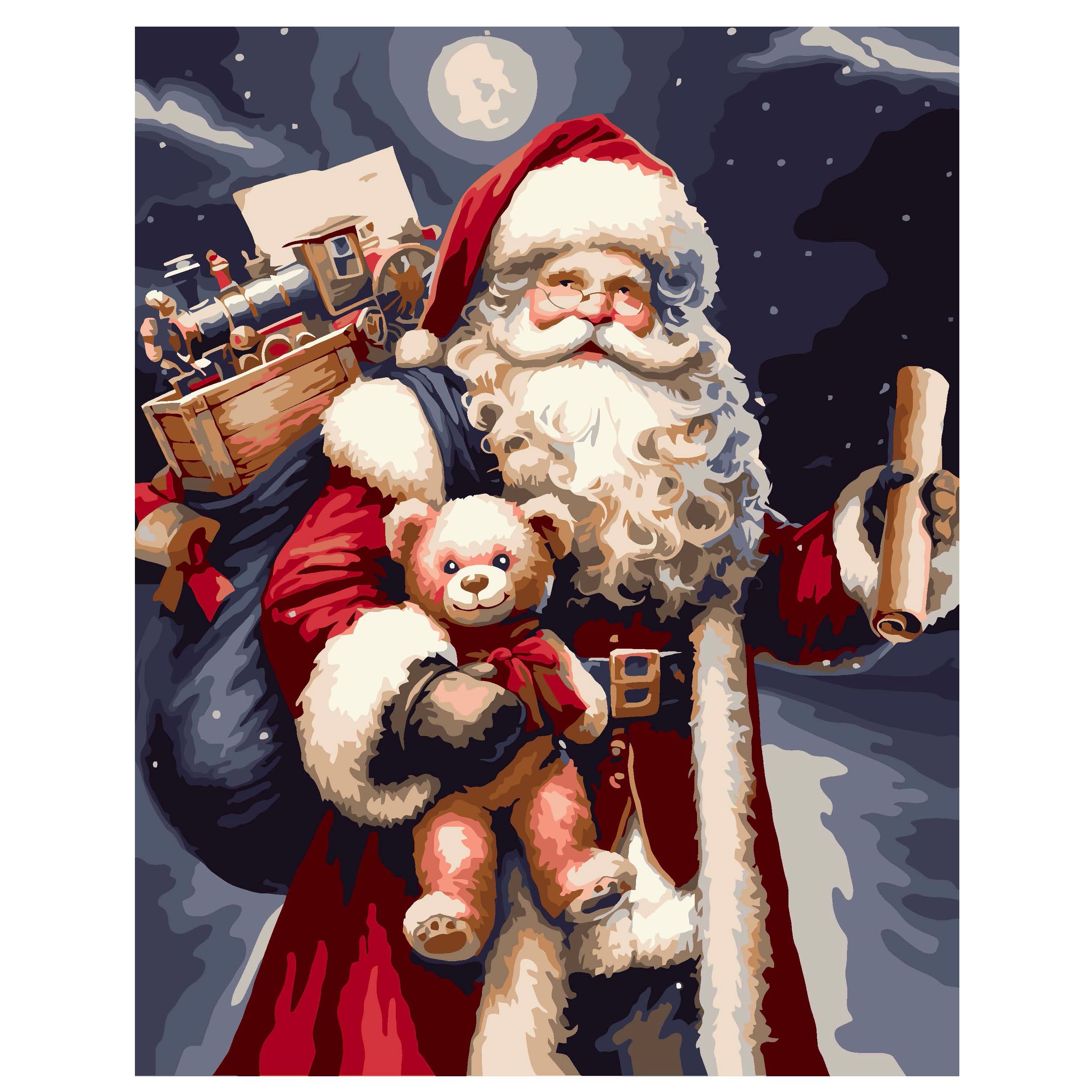11" x 14" Santa Paint-by-Number Kit by Artist's Loft®
