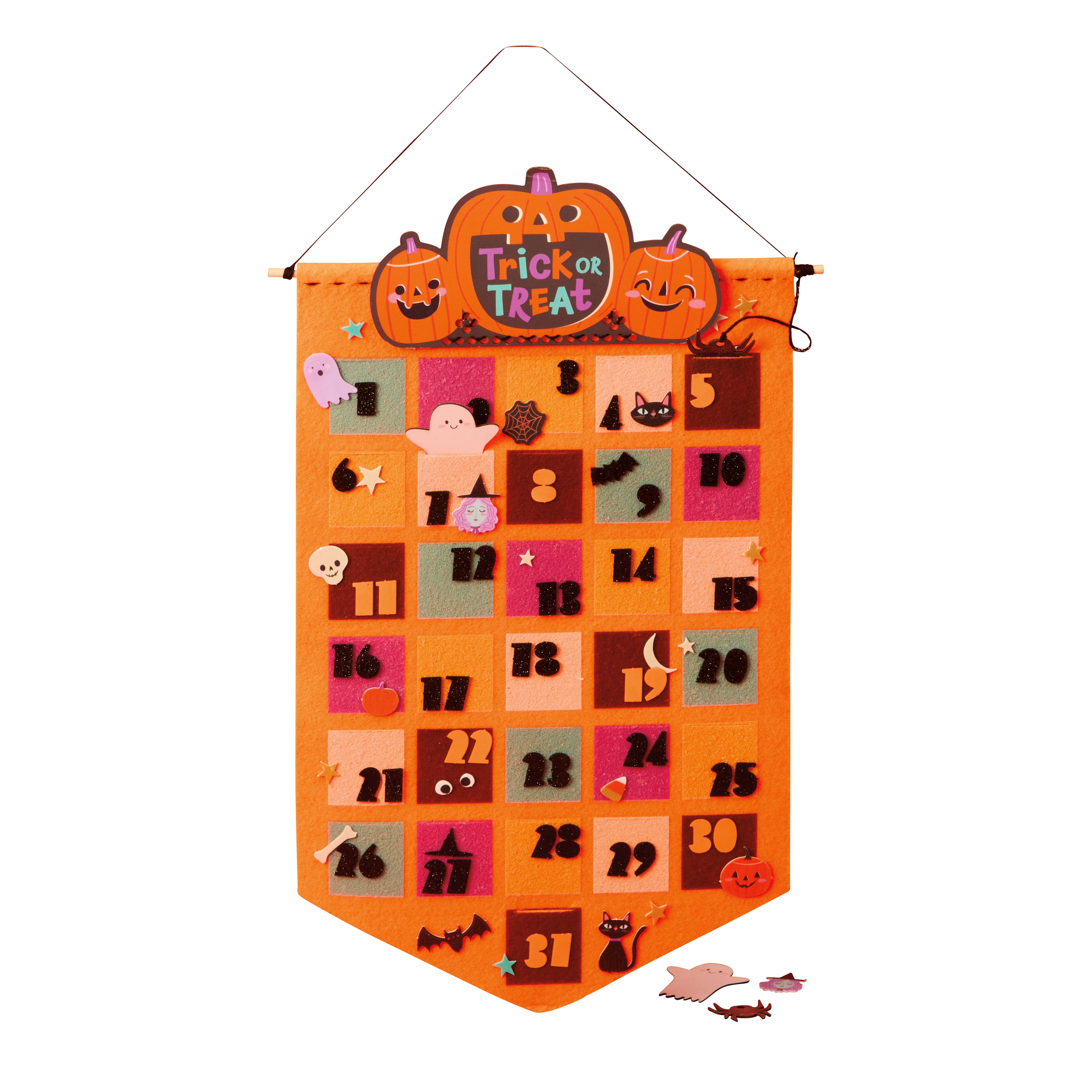 Halloween Trick or Treat Felt Countdown Banner Craft Kit by Creatology™