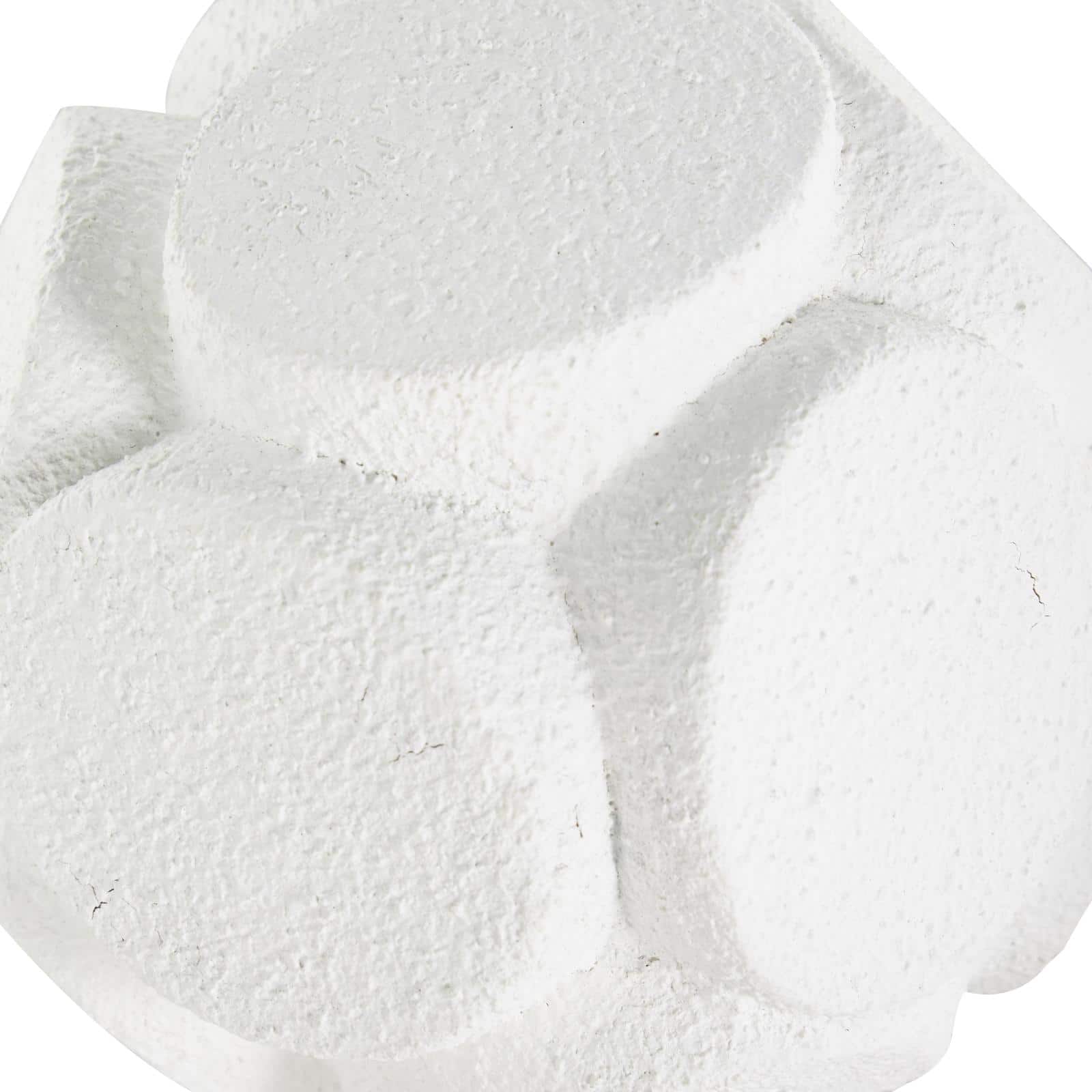 White Resin Textured Orbs Set
