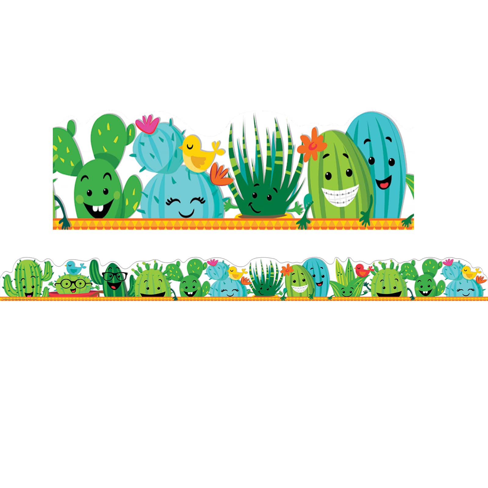 Eureka® A Sharp Bunch Line-Up Deco Trim® Extra Wide Die Cut Borders, 222ft.