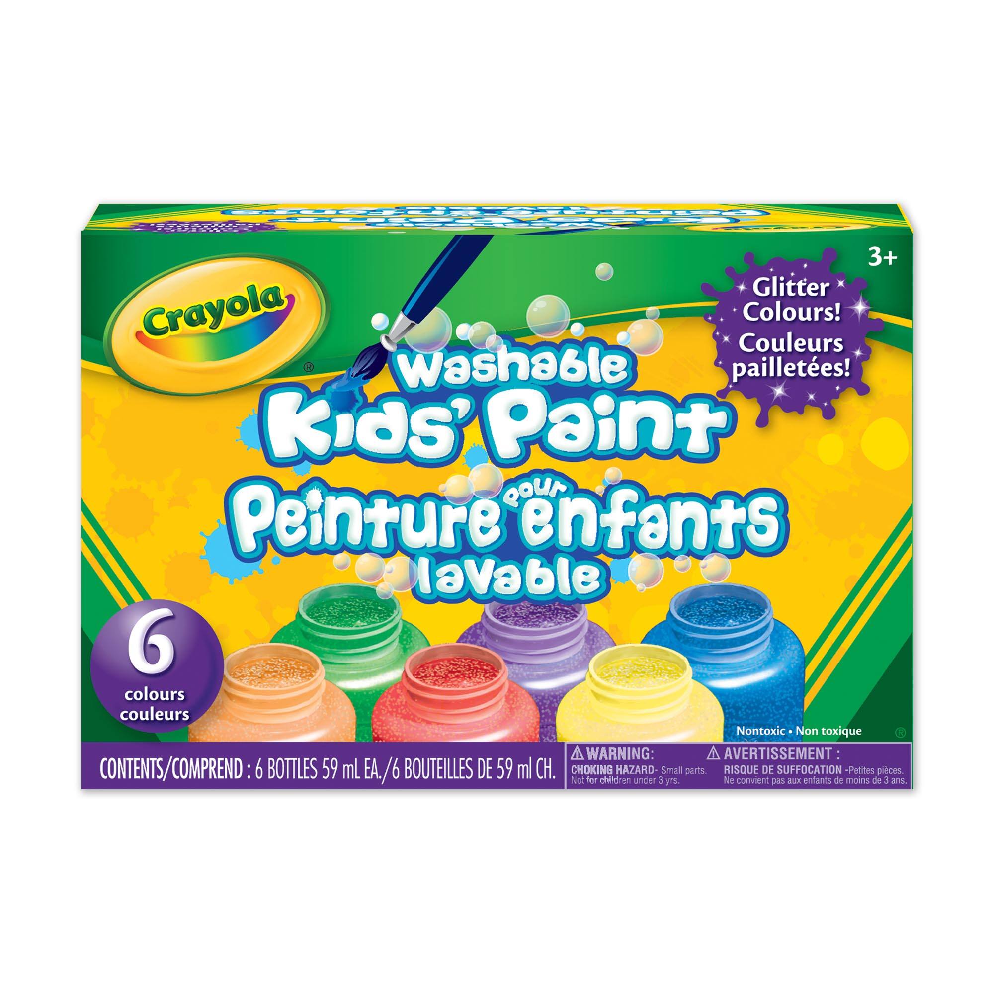 Crayola® Washable Glitter Paint 6 Colour Set
