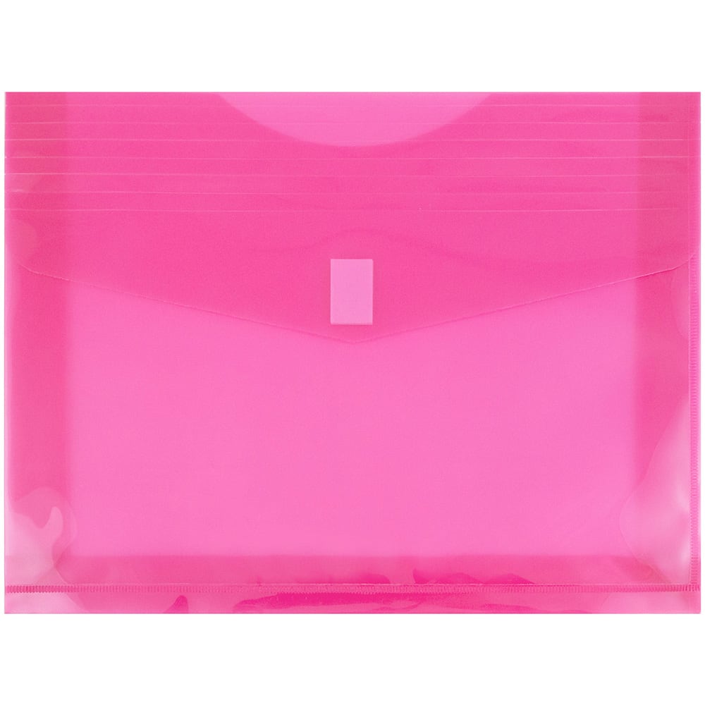 JAM Paper 9.75" x 13" Plastic Hook & Loop Closure Envelopes, 12ct.
