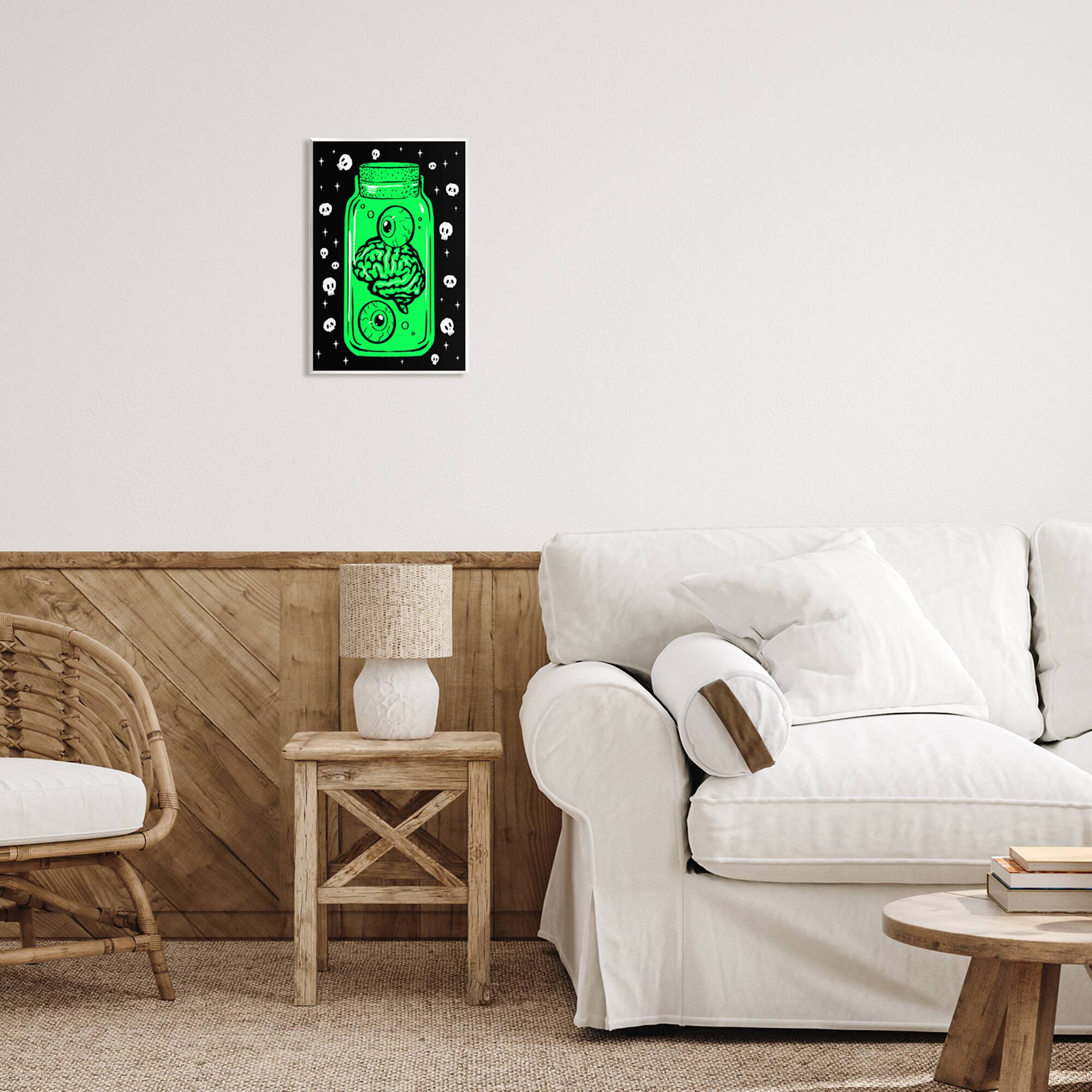 Stupell Industries Spooky Specimen Jar Wall Plaque Art