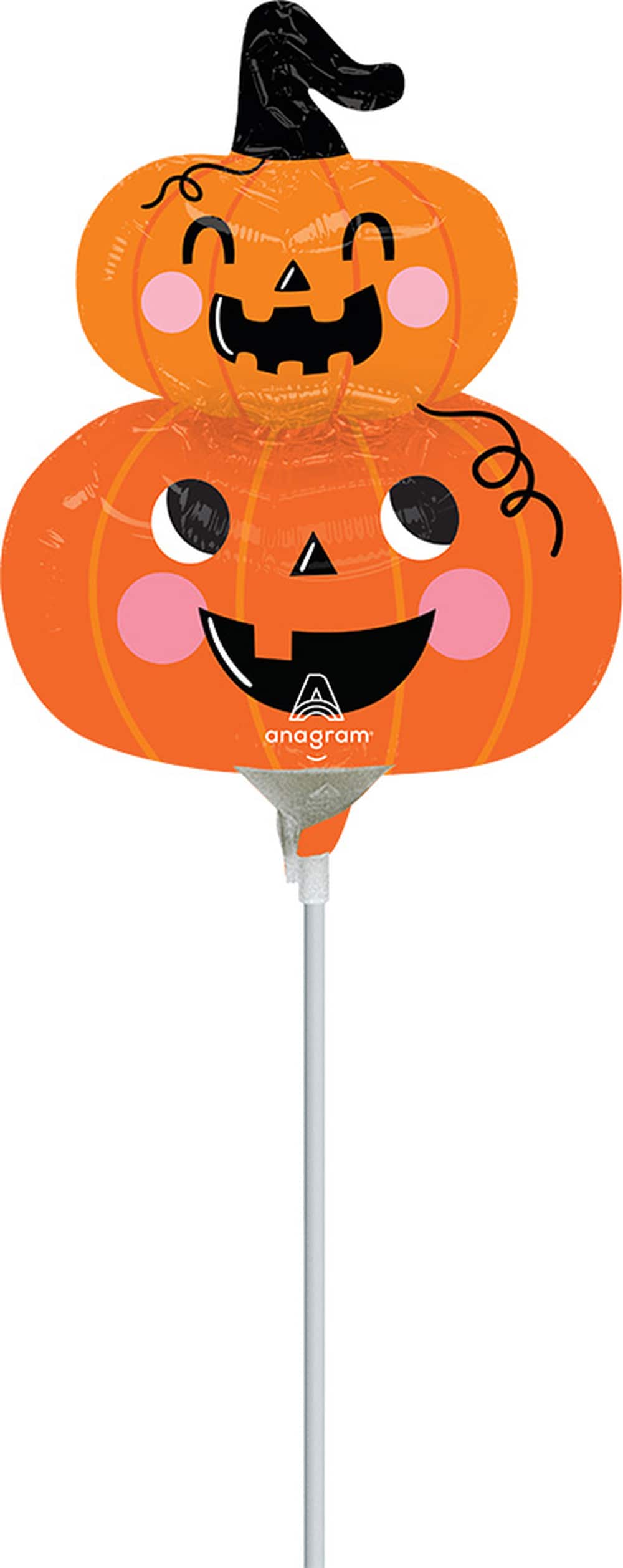Michaels, 10" Stack-o-Lanterns Stick Balloon – Category: Halloween Party Supplies