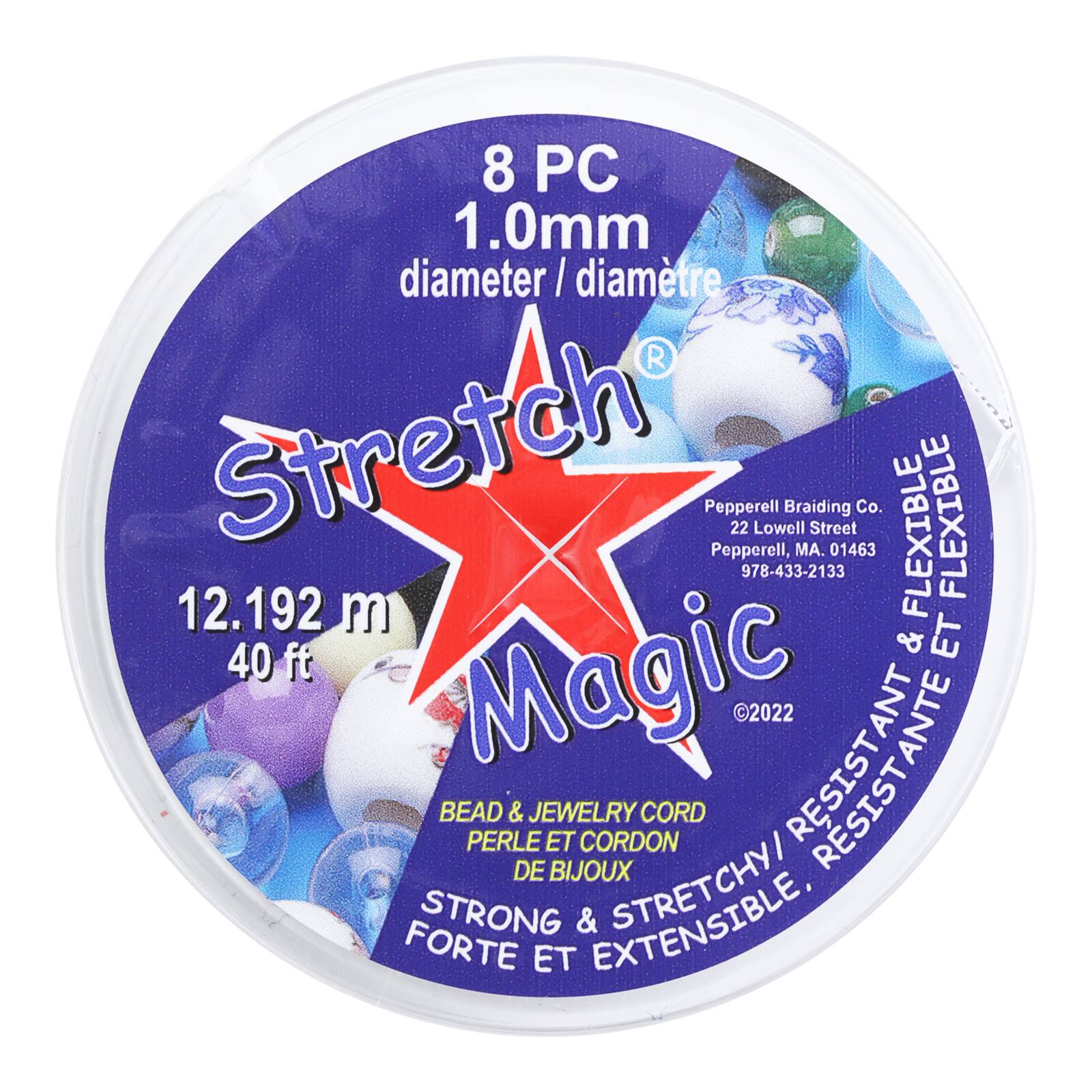 Stretch Magic® 1mm 8 Colour Bead & Jewellery Cord Value Pack