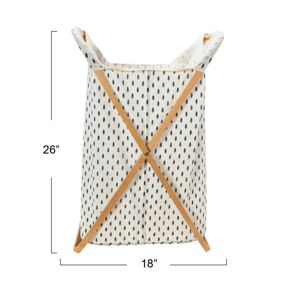 Household Essentials Krussh Bamboo X Frame Hamper (Tree)