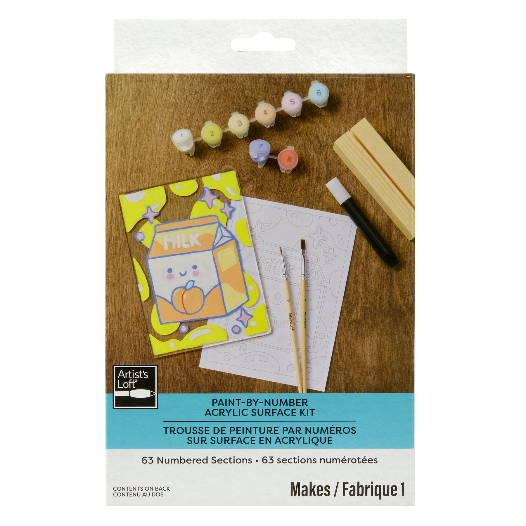 Kawaii Milk Paint-by-Number Acrylic Surface Kit by Artist's Loft®