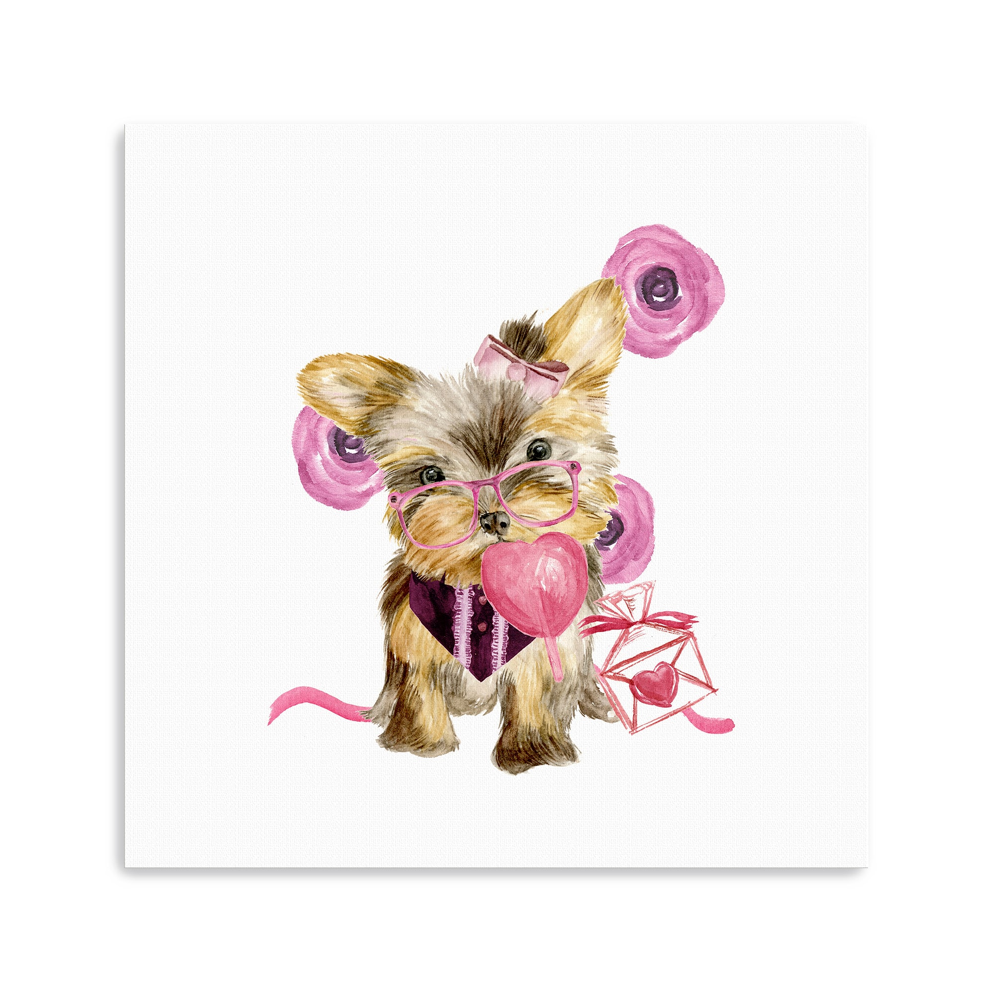 Valentine Puppy VI Canvas Giclée Art