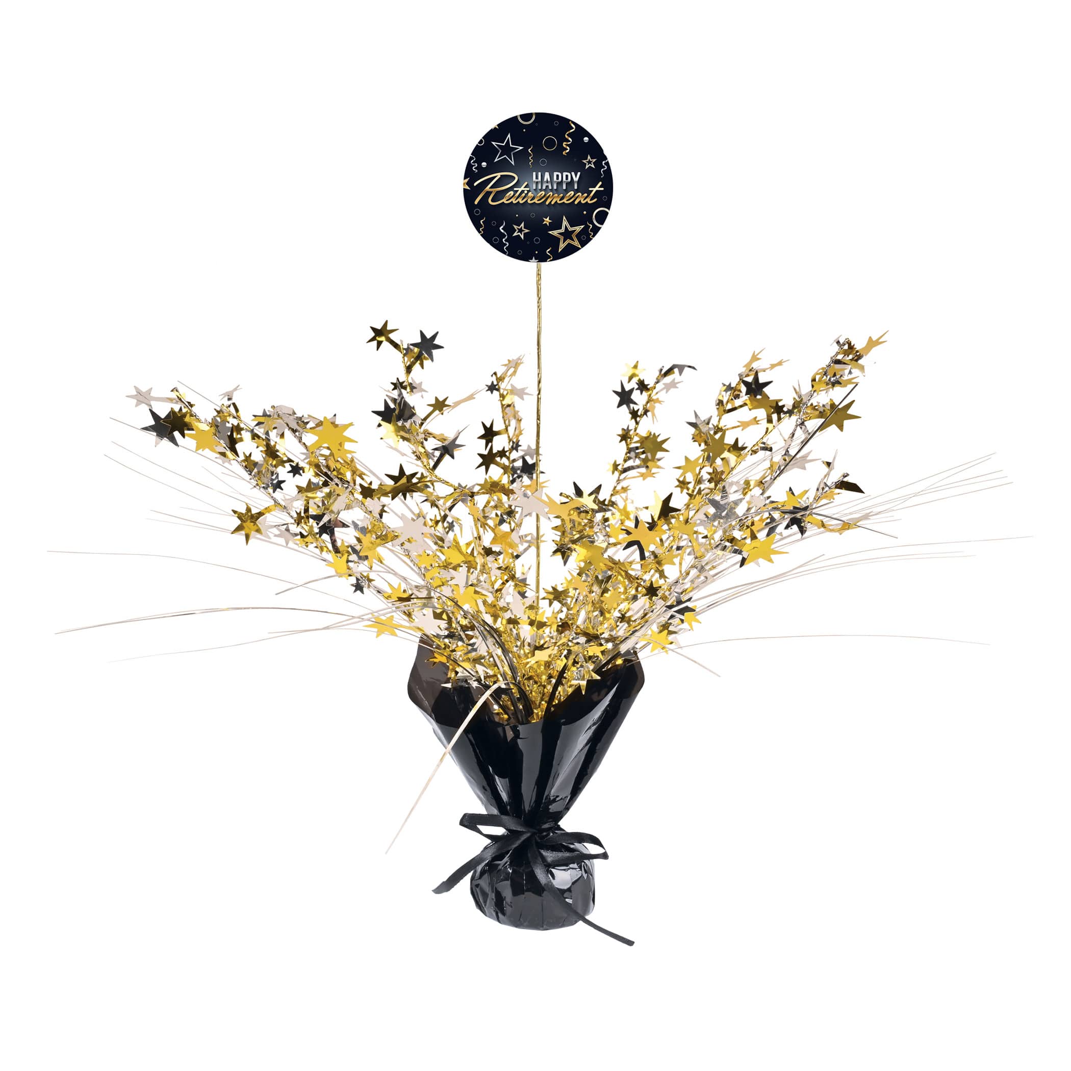 Beistle 18" Happy Retirement Gleam 'N Spray Centerpieces, 2ct.