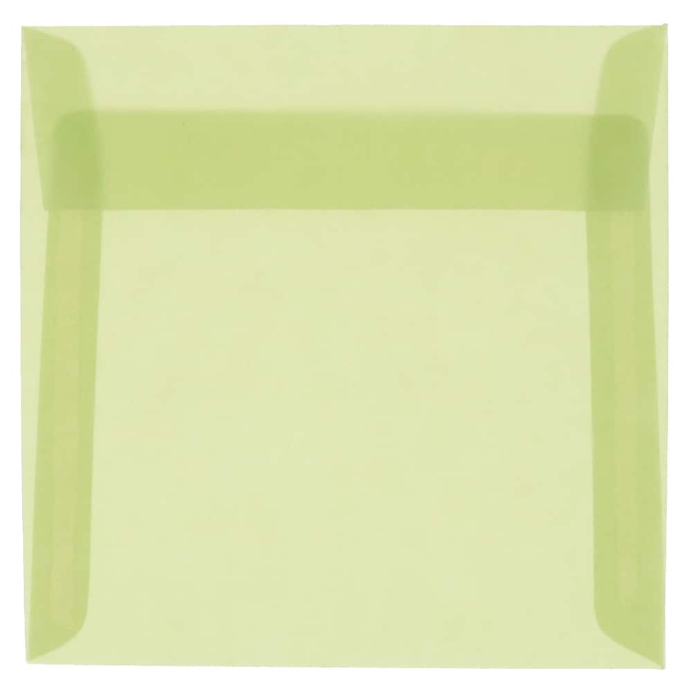 JAM Paper 6.5" x 6.5" Translucent Vellum Envelopes