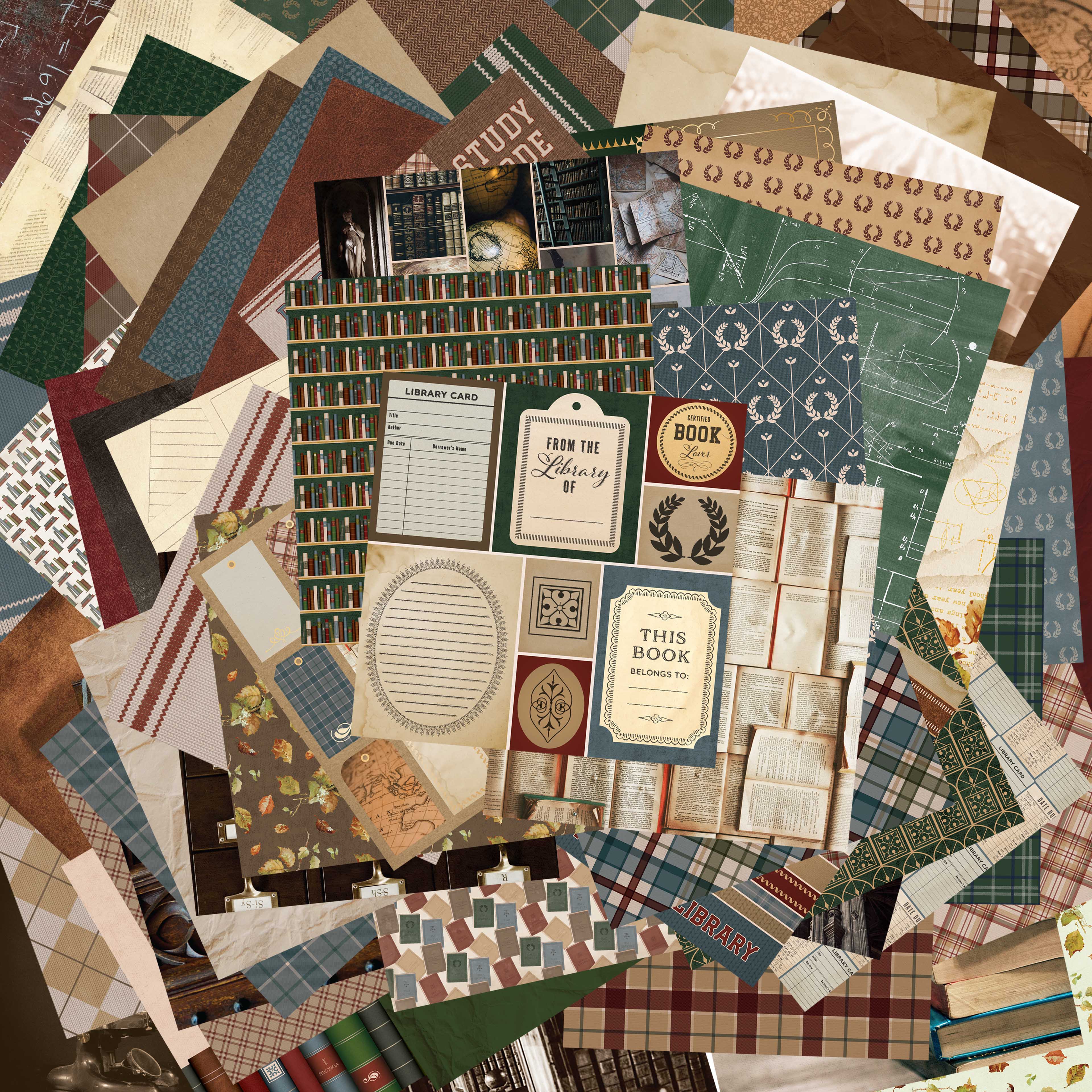 9 Pack: 12" x 12" Academia Paper Pad by Recollections™